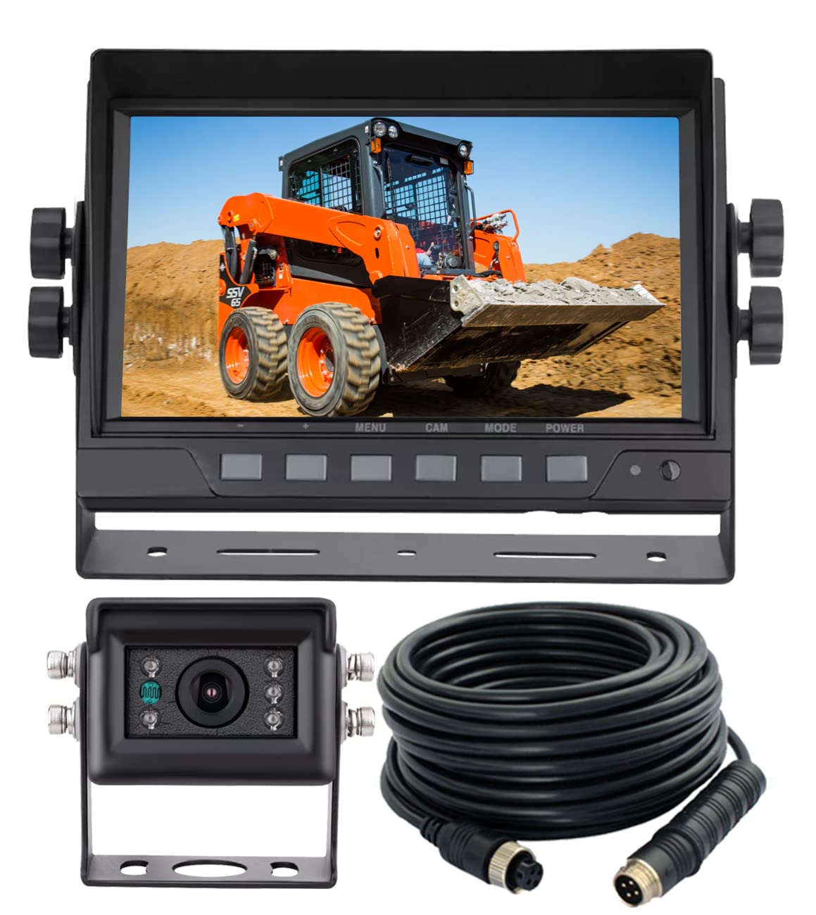 7'' 1080P Ahd Wired Reverse Rear View Backup Camera System,Guide Line,Ip69K No Water Leakage Camera, Night Vision, Vibration-Pro