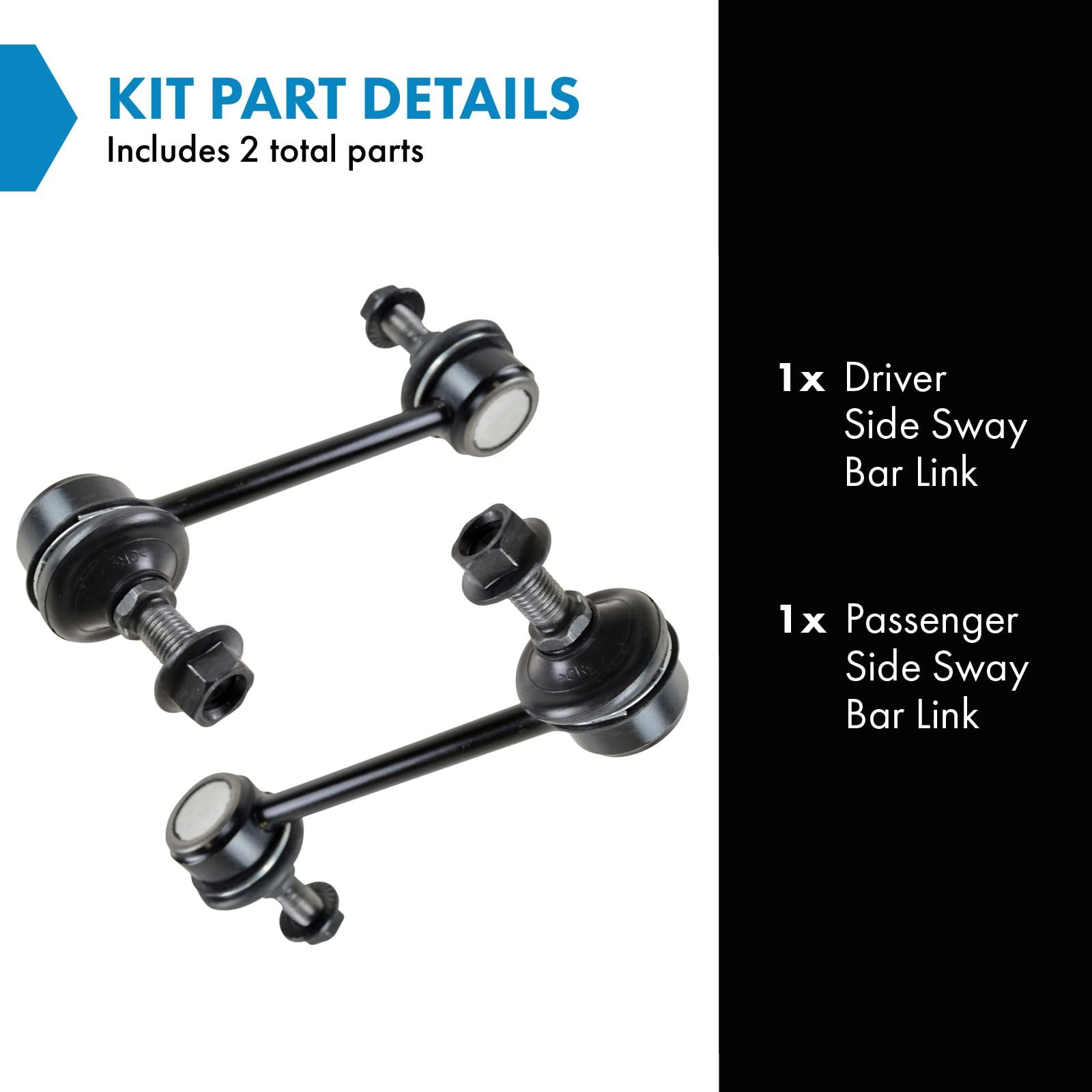 Trq Sway Bar End Links Kit Pair Set For Audi Cadillac Chrysler Dodge Mitsubishi