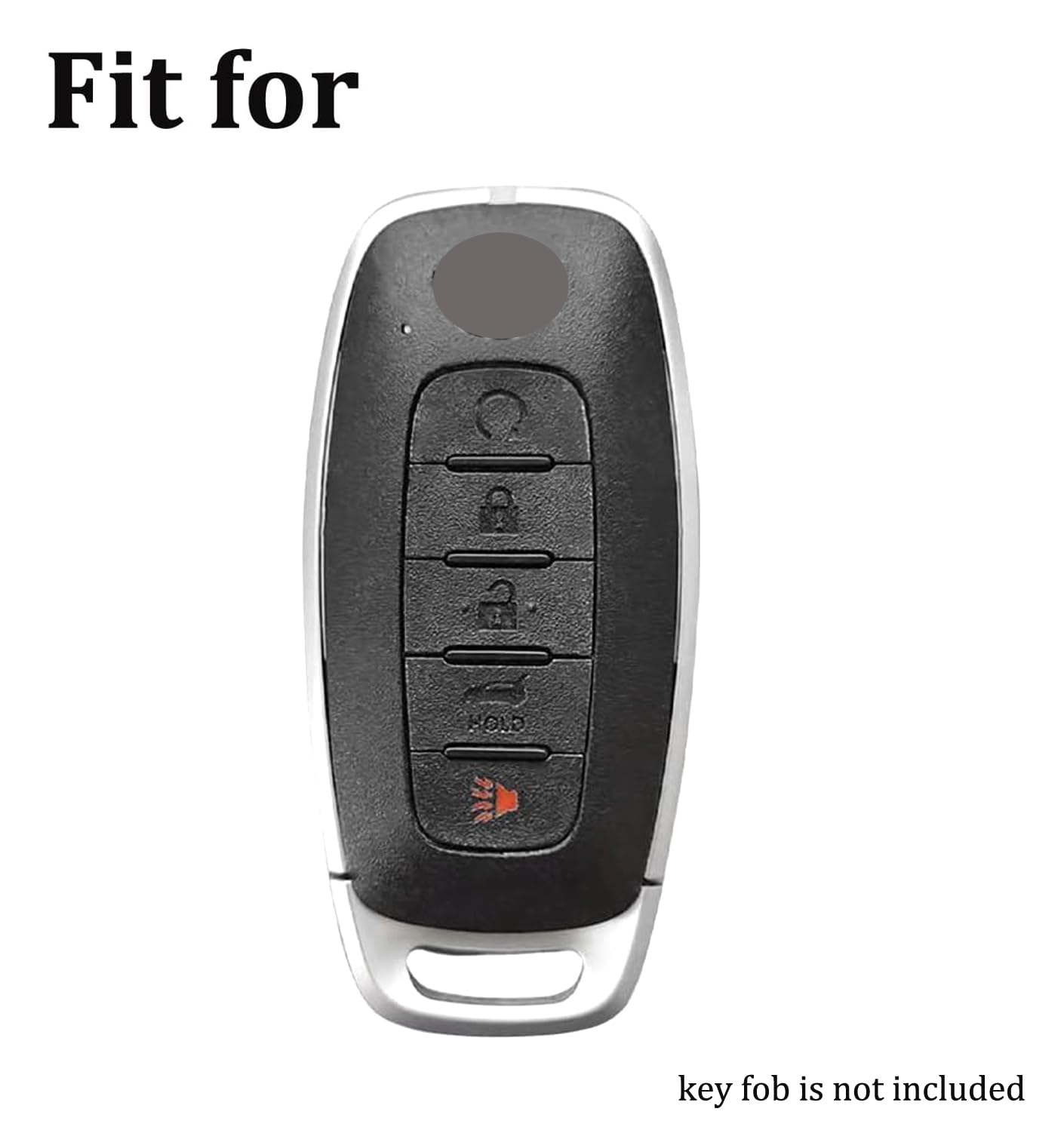 Arruweer Key Fob Cover For Nissan 5 Buttons Soft Tpu Smart Key Case Holder Compatible With Nissan Pathfinder Rouge 4Runner 2023