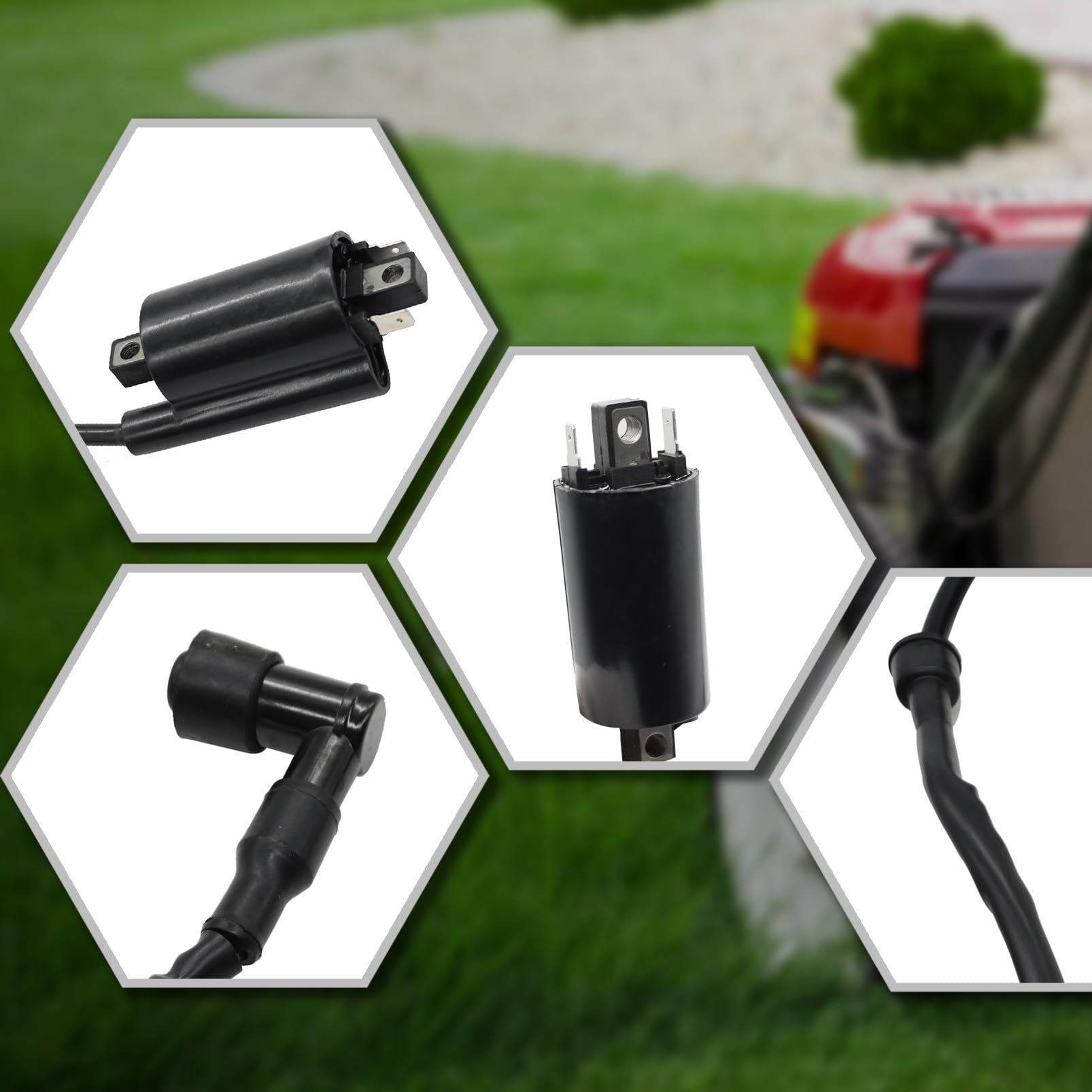 Yunnergo 2PCS Ignition Coil Replace AM120732 21121-2092 21121-0029 21121-2083 21121-2064 21121-2076 33410-38A20 Compatible with