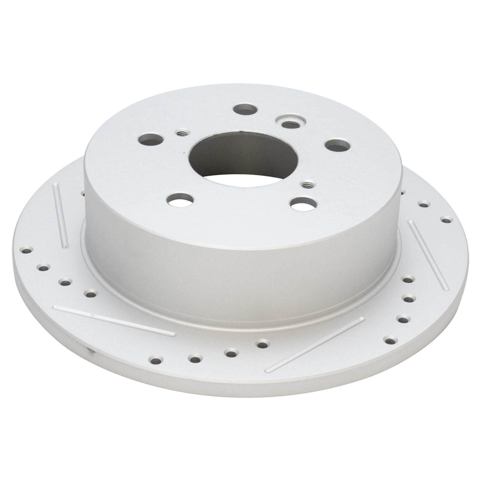 Trq Rear Performance Brake Rotors Set Premium G-Coated Cross Drilled & Slotted Compatible With 2002-2003 Lexus Es300 2004-2006 E