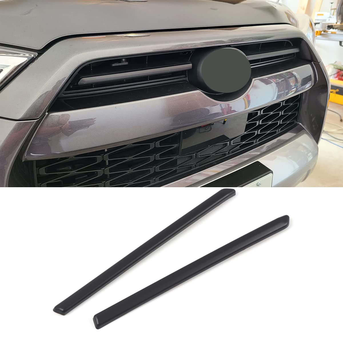 High Flying For Toyota 4Runner Trd Pro, Sport 2020 2021 2022 2023 Car Accessories Front Middle Grille Matte Blackout Center Gril
