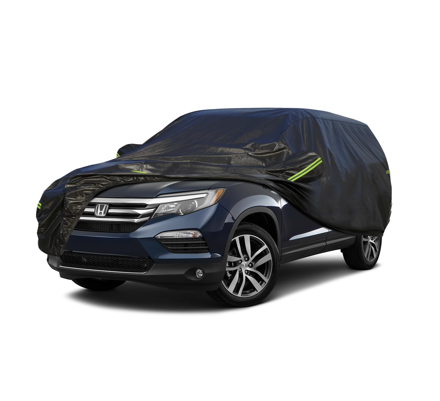 Koukou Waterproof Suv Car Cover Suitable For Honda Pilot From 2002 To 2025, 7 Layers Windproof All Weather Waterproof Outdoor Co