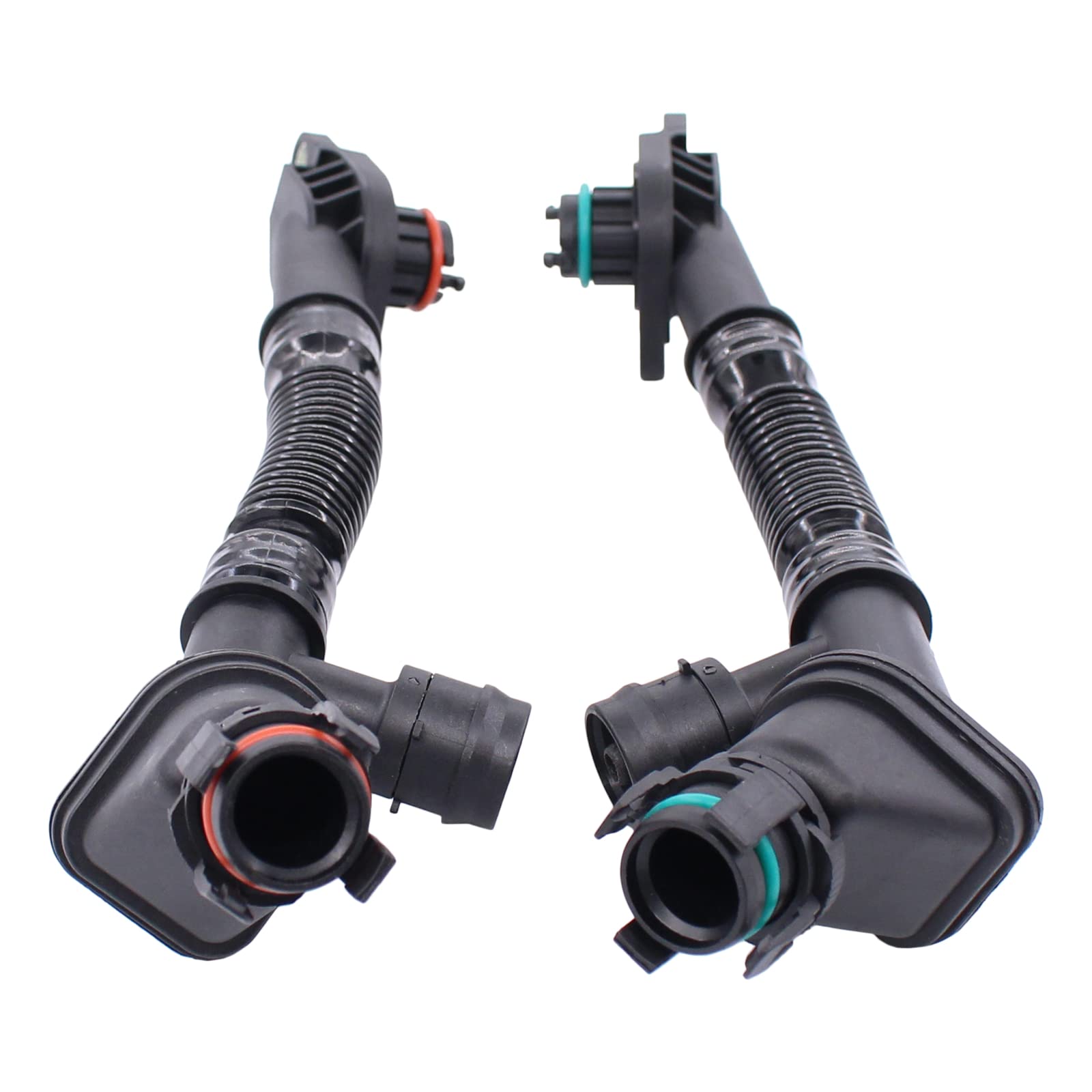 Newyall Left And Right Engine Crankcase Vent Breather Hose For Bmw 550I/550I Gt/650I/750I/750Li/Alpina B7/Alpina B7L Xdrive 550I 550I Gt 650I 750I 750Li Alpina B7/B7L X5 X6