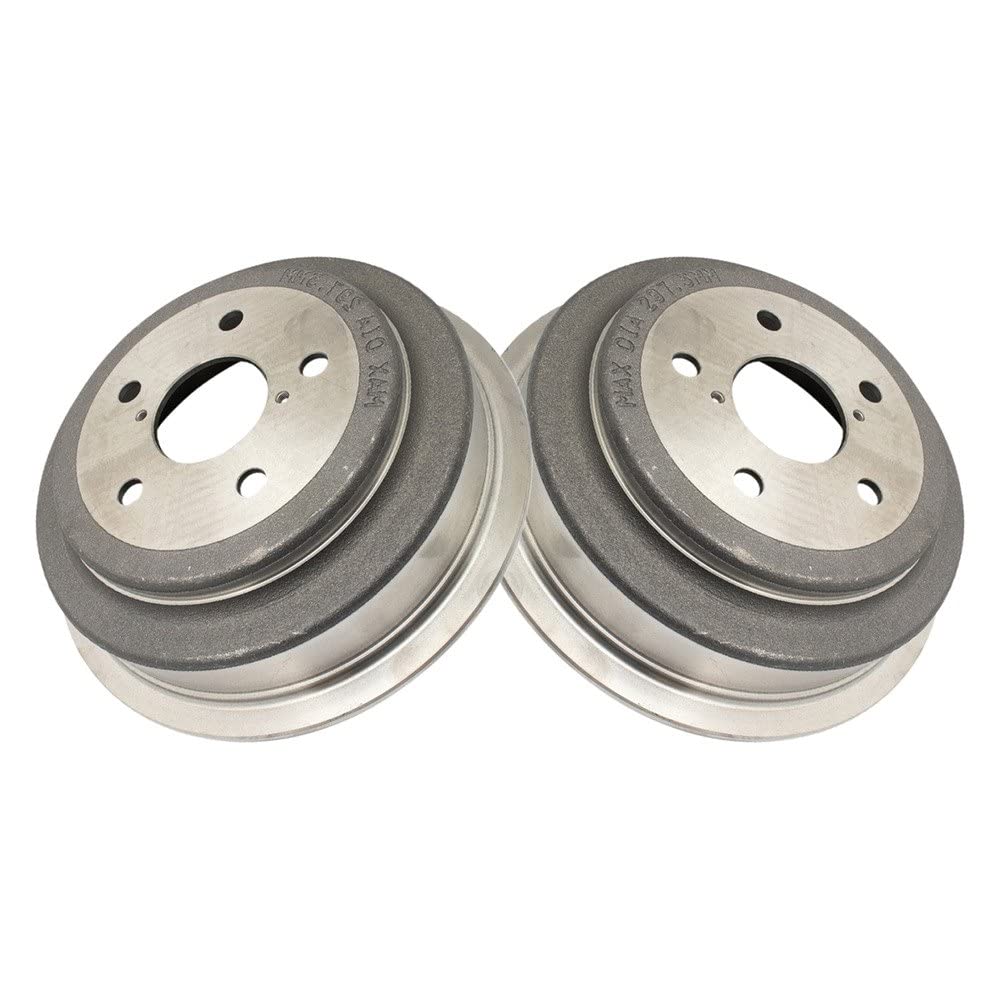 Trq Rear Brake Drum Pair Set Compatible With 2005-2010 Dodge Dakota / 2011 Ram Dakota / 2006-2009 Mitsubishi Raider