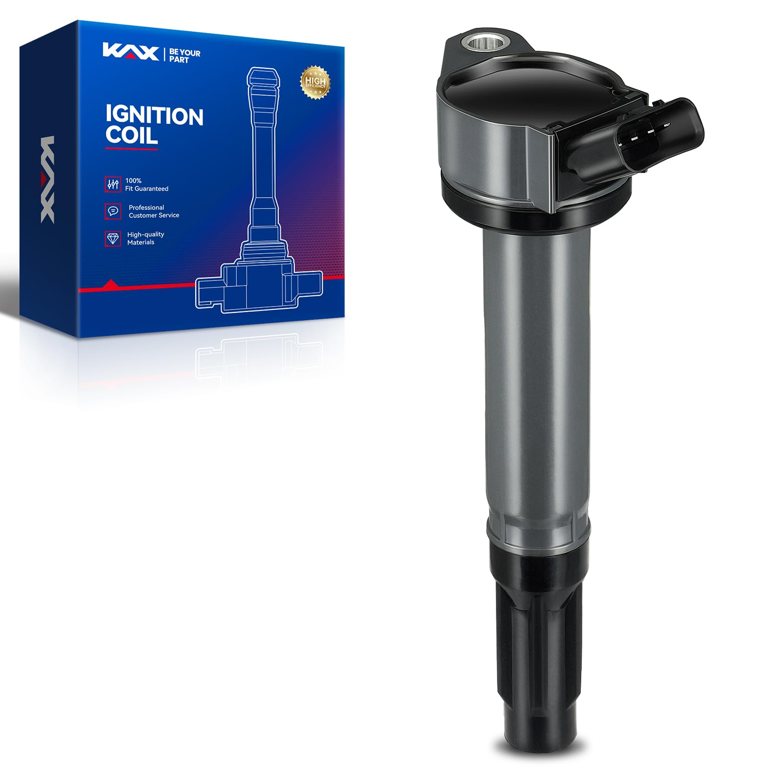 KAX UF487 Ignition Coil Compatible with Avalon Camry Highlander RAV4 4Runner Sienna Venza ES350 RX350 RX450h for V6 3.5L Vehicle