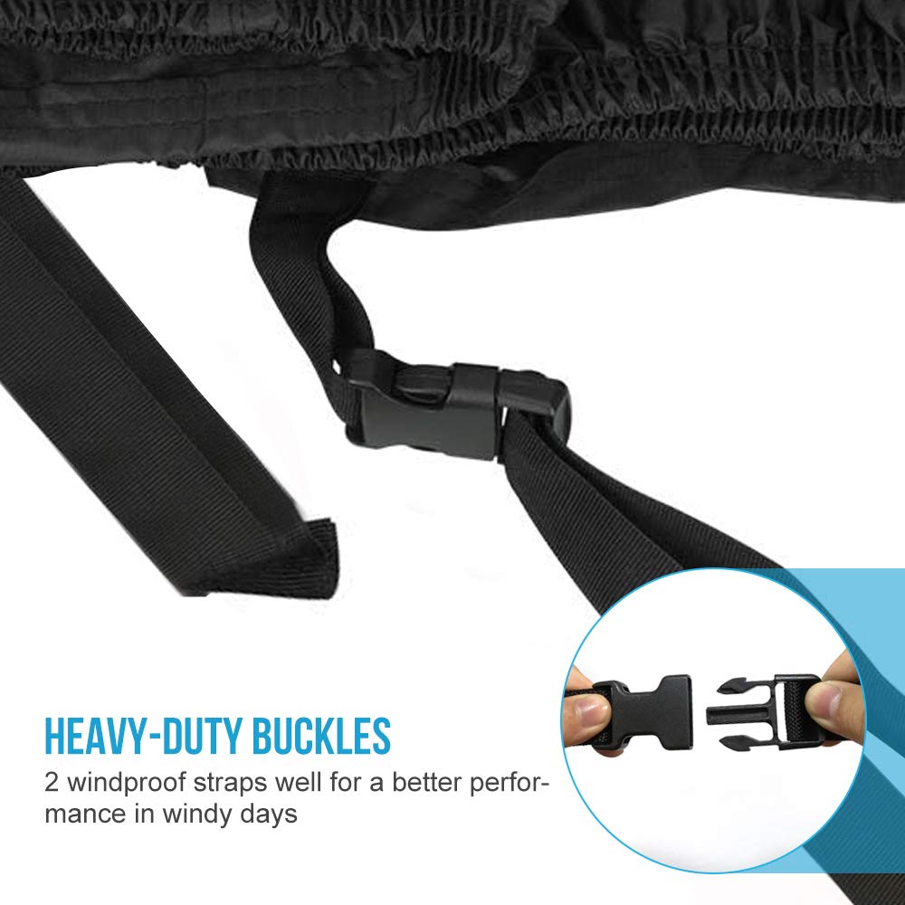 Atv Cover, Waterproof For Polaris Sportsman Yamaha Grizzly Honda Fourtrax Kawasaki Kfx Wheel Car With Air Vents Reflective Strips And Buckle Straps Length Up To 83 Inches