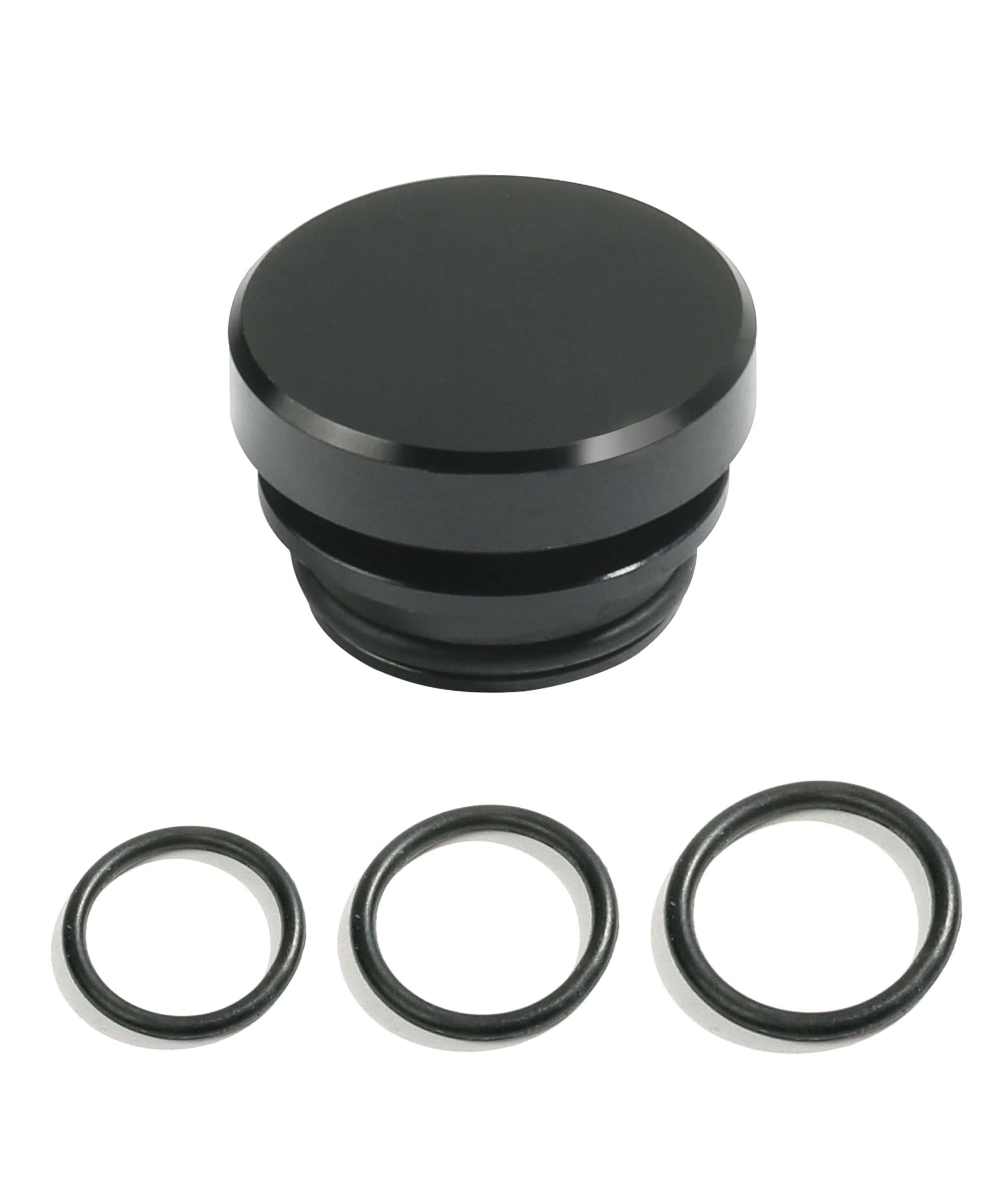 Yakefly Universal Cigarette Lighter Plug Cover,Aluminum Cigarette Lighter Socket Cover Cap,Dustproof Car Cigarette Lighter Plug Parts,Waterproof Dustproof Plug,Aluminum Plugs Car Decoration (Black)