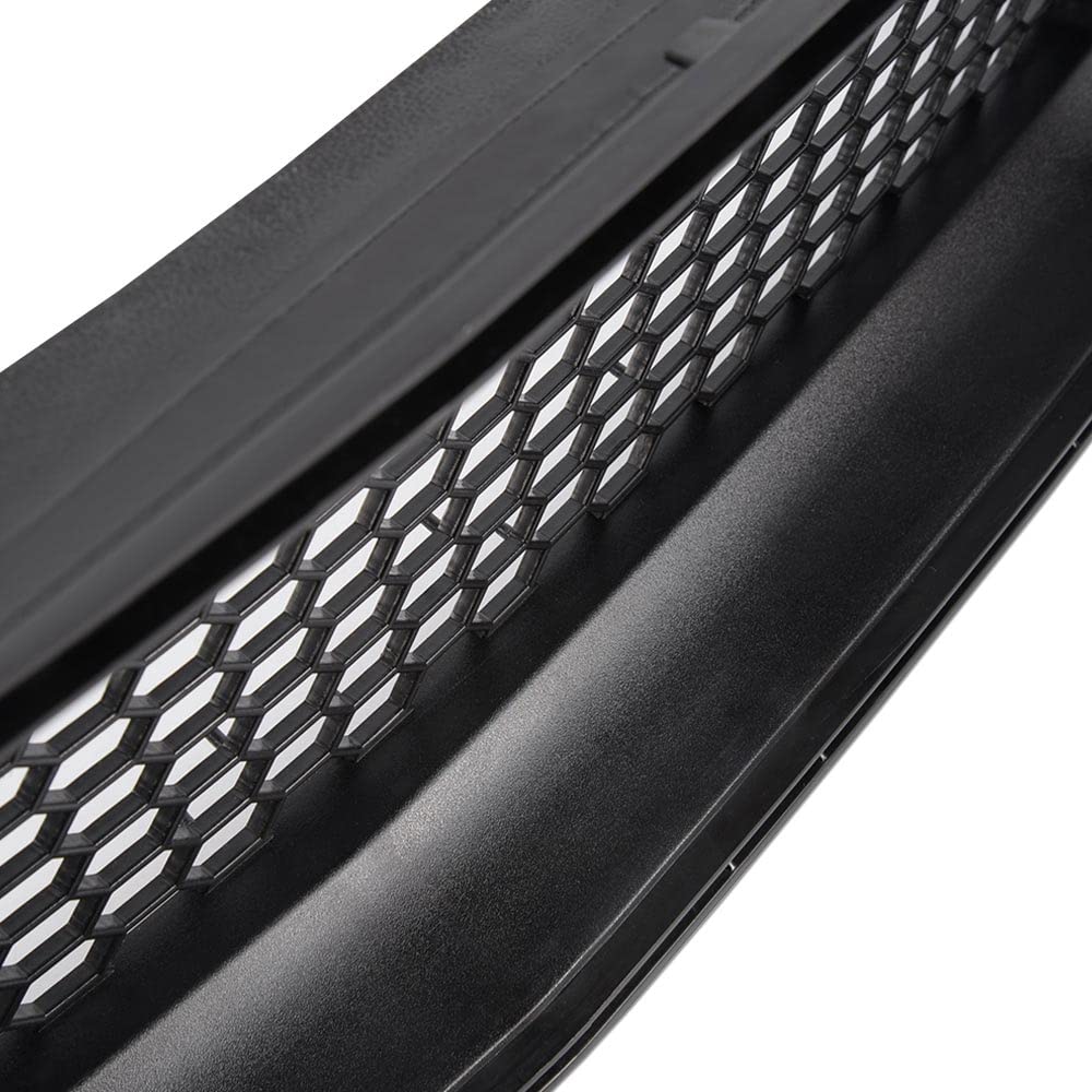 Pit66 Front Hood Upper Grille With White Drl Led Light, Compatible With 2015-2017 Ford Mustang