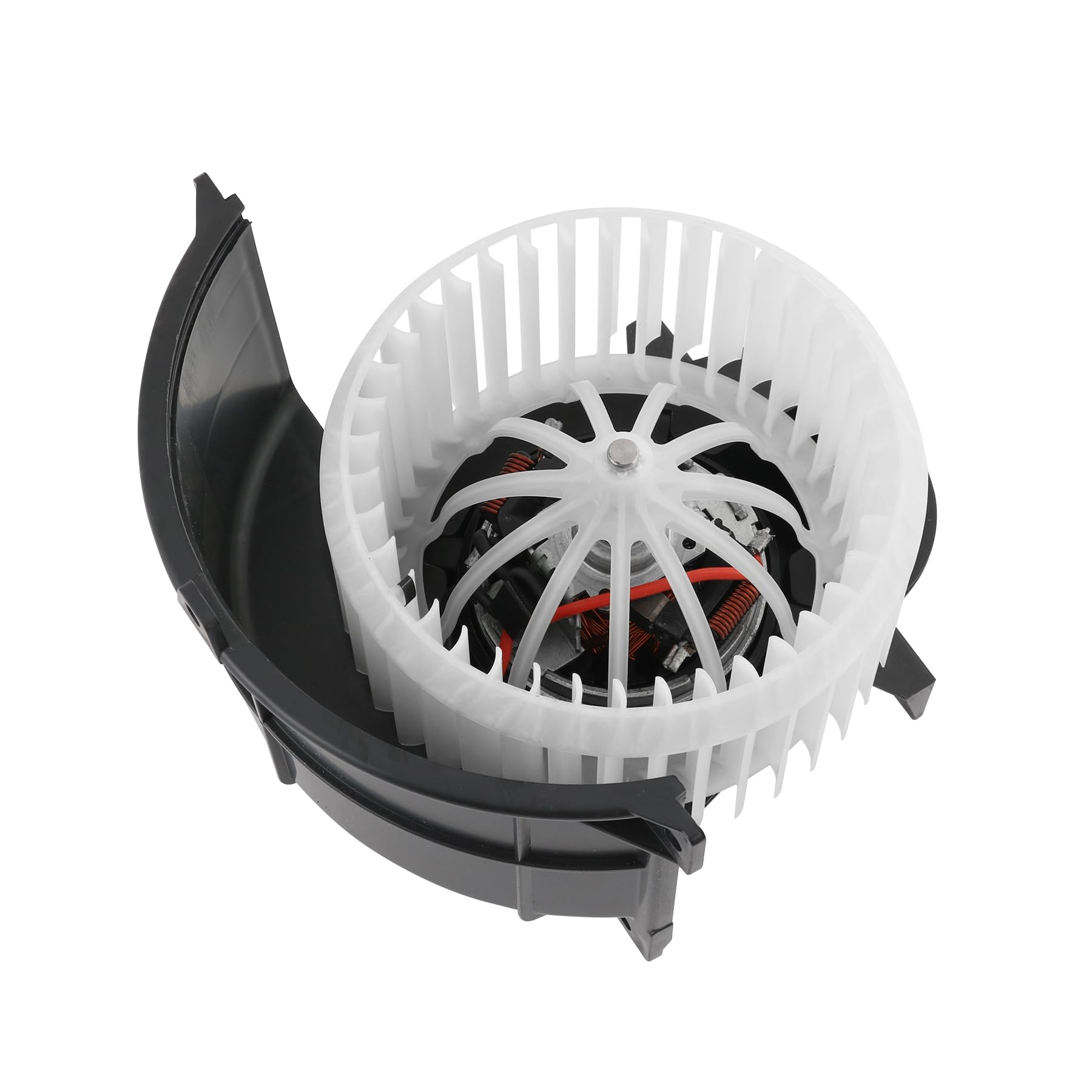 JDMSPEED Heater Blower Motor & Cage Front Replacement for Audi Q7 2007-2015, Replacement for Volkswagen VW Touareg 2004-2010 Replaces 7L0820021Q 7L0820021H 7L0820021L 4L1820021B HVAC Blower Motor