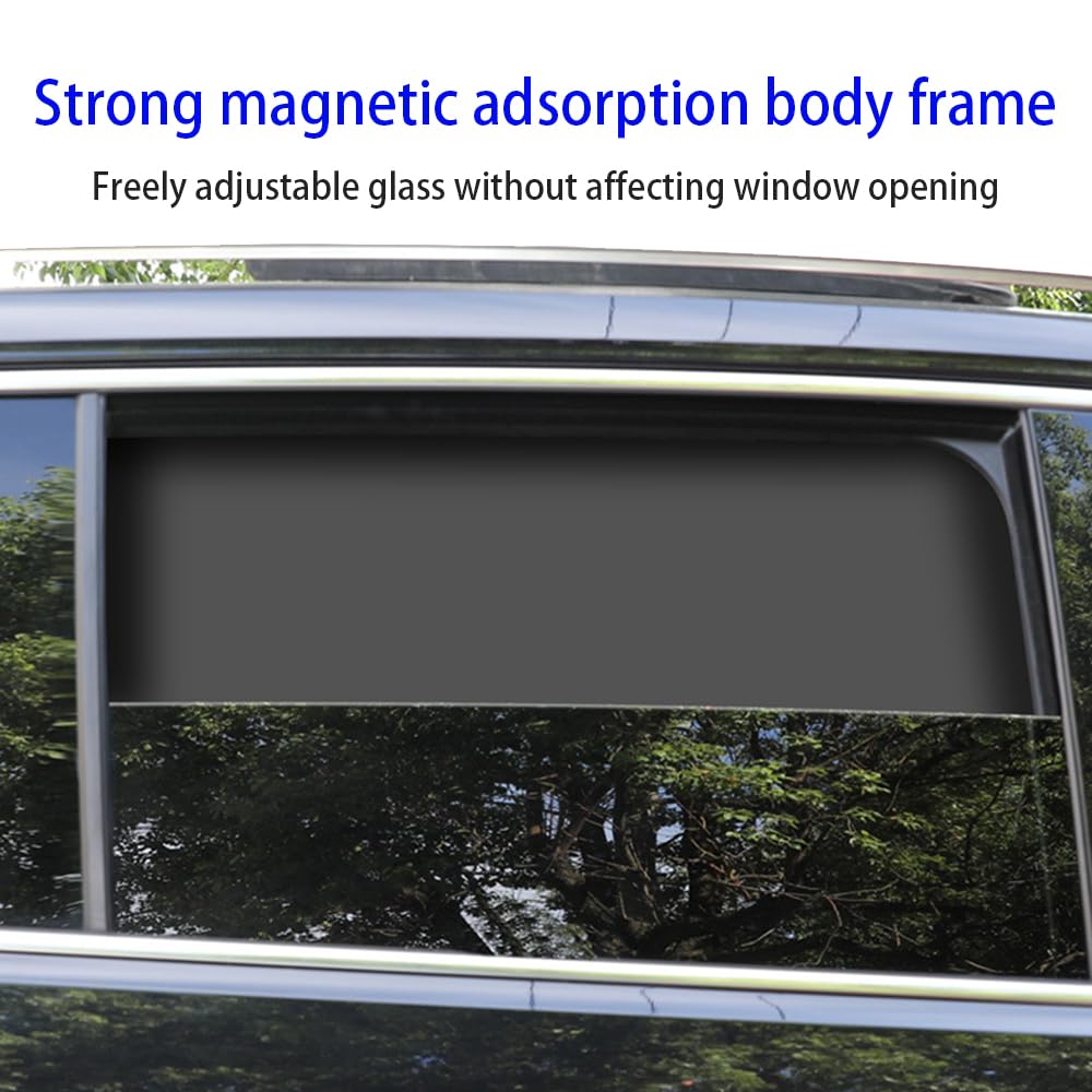 2Pcs Car Side Window Sun Shades, Magnetic Sunshades For Car Windows, Front Seat Window Sunshades Privacy Curtains, Front Side Window Sun Shade Blocks Sun, Universal For Car Suv Truck