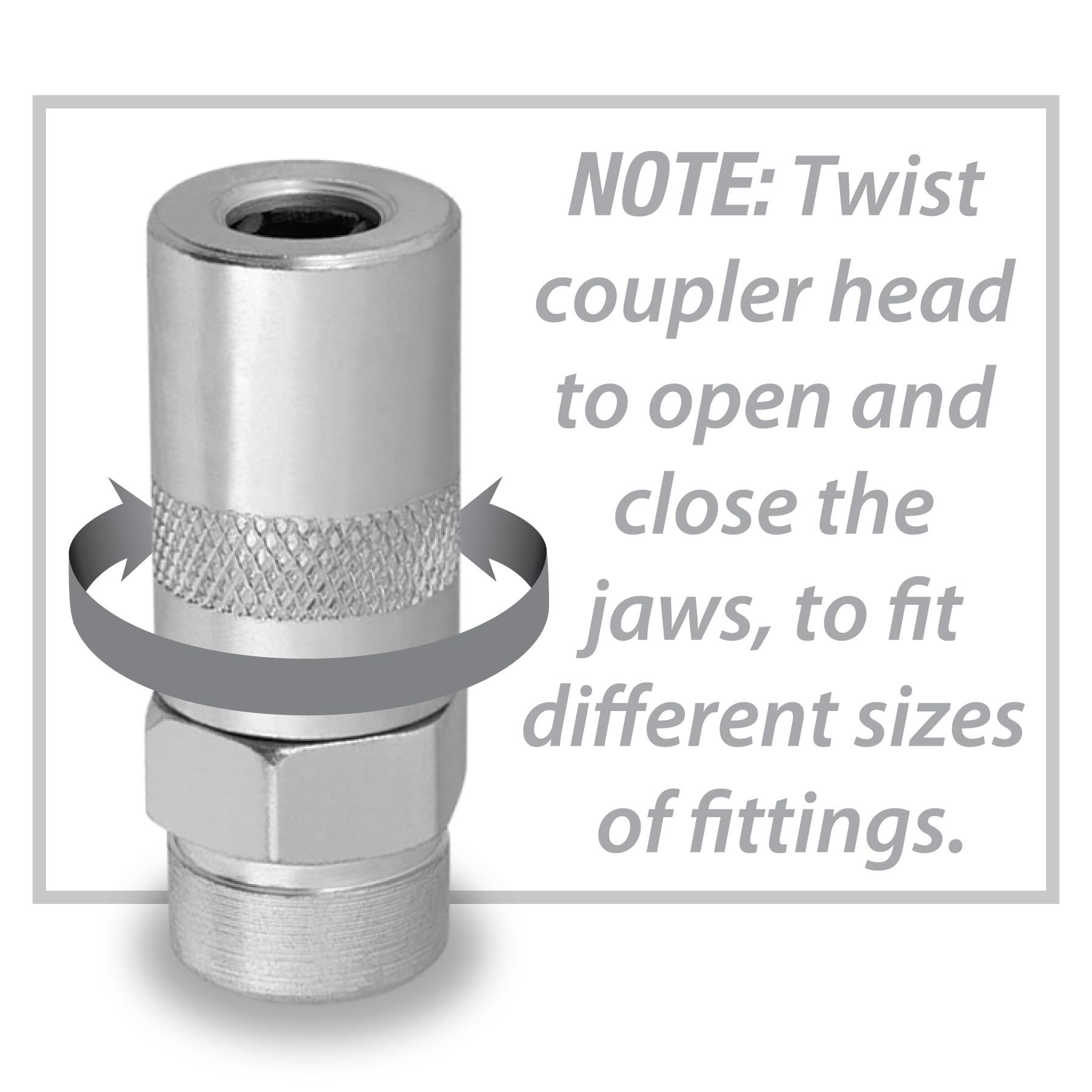 W54225 Grease Gun Swivel Coupler, 90 Degree - Quantity 6