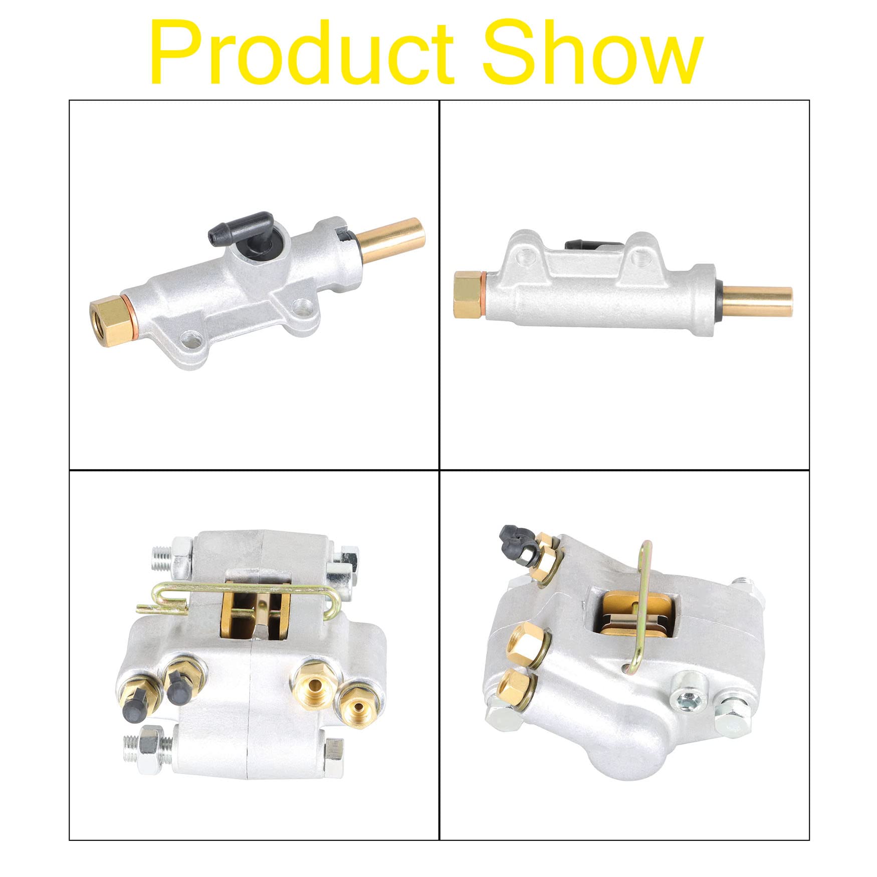 Wflnhb Rear Brake Caliper + Master Cylinder Replacement For Polaris Sportsman 500 4X4 1998 1999 2000 2001 2002