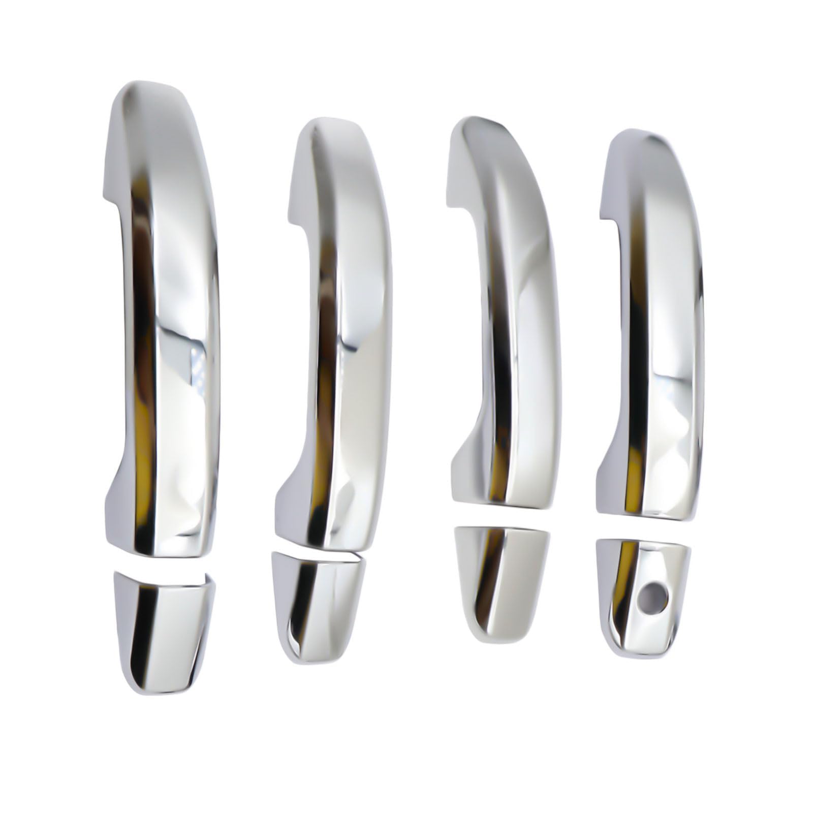 Gxarts Chrome Triple Plated 4 Door Handle Cover Compatible With Chevy Silverado 1500 2500 3500 Hd 2020 2021 2022 Compatible With