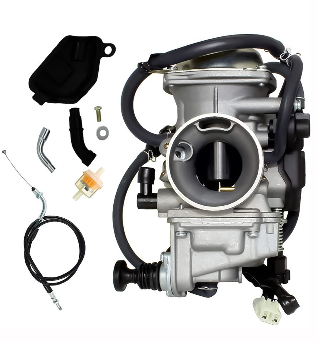 Carburetor & Throttle Cable Replace For Hond Foreman 450 Trx 450 Trx450Es Trx450Fe Trx450Fm Trx450S Trx 400 Trx 400Fw Atv Carburetor Rancher Trx350 350 Es Fe Fm Te Tm Trx 300 Trx 300 Fw Carburetor