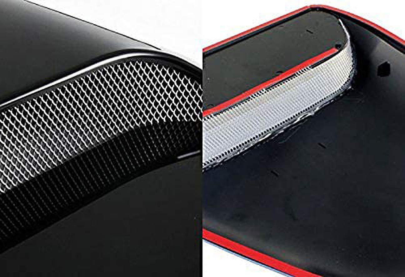 Icbeamer Black Hood Scoop Aero Dynamic Speed Racer Waterproof Flow W/ 3M Tape No Drill Universal Fit For Auto Vehicle