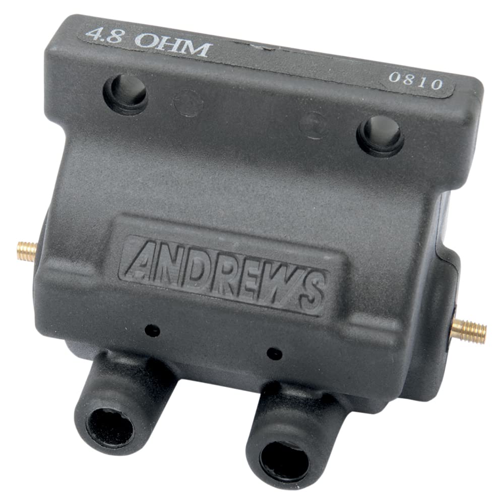 Andrews Products 12V IGNITION COIL4.8 OHM 65-7965-79 Sportster, Big Twin Black OEM# 31609-65A - 237230