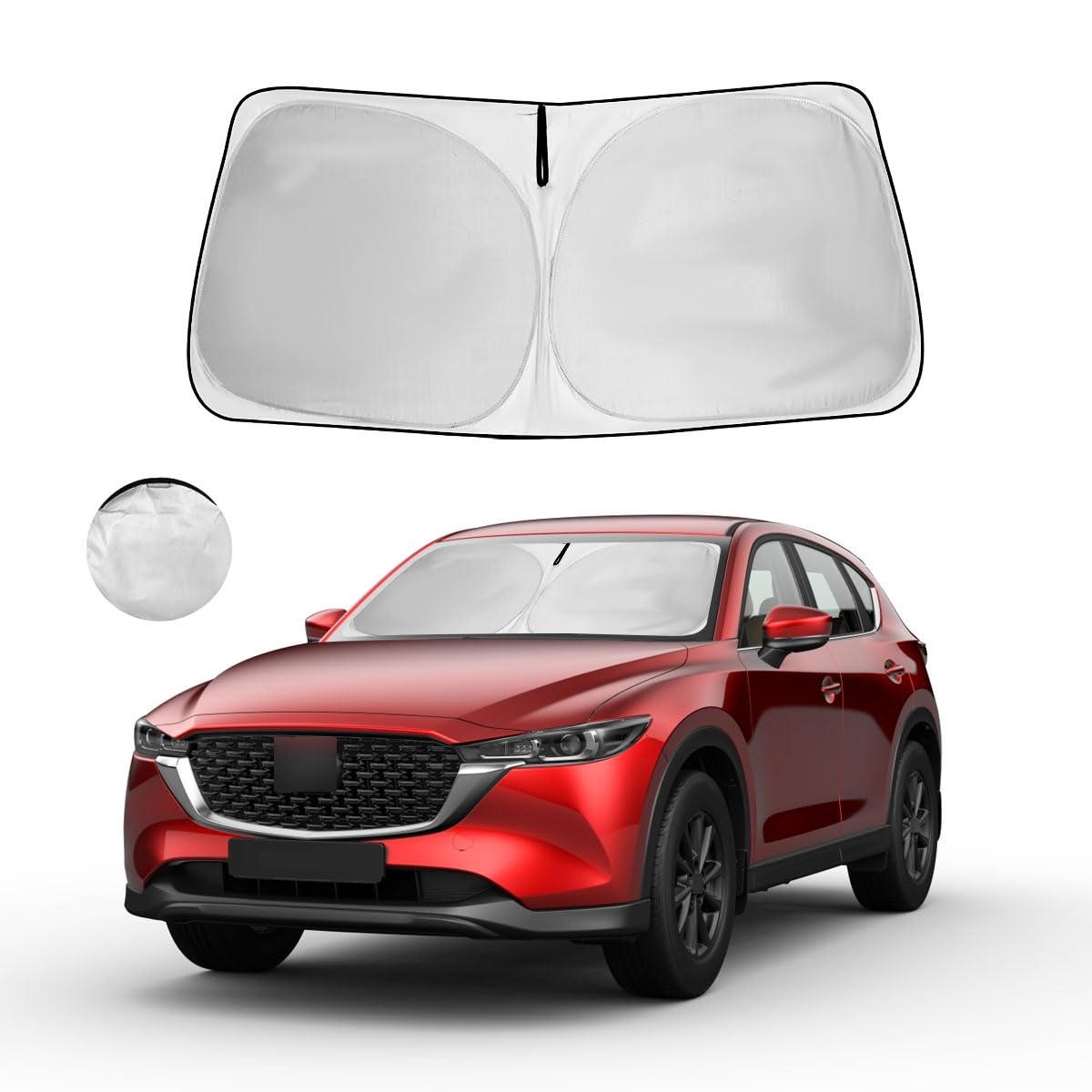 Hohuigo Custom Fit Windshield Sun Shade For Mazda Cx-5 2017-2025 Foldable Sunshade Sun Visor Protector Cx5 Suv Accressories Wind