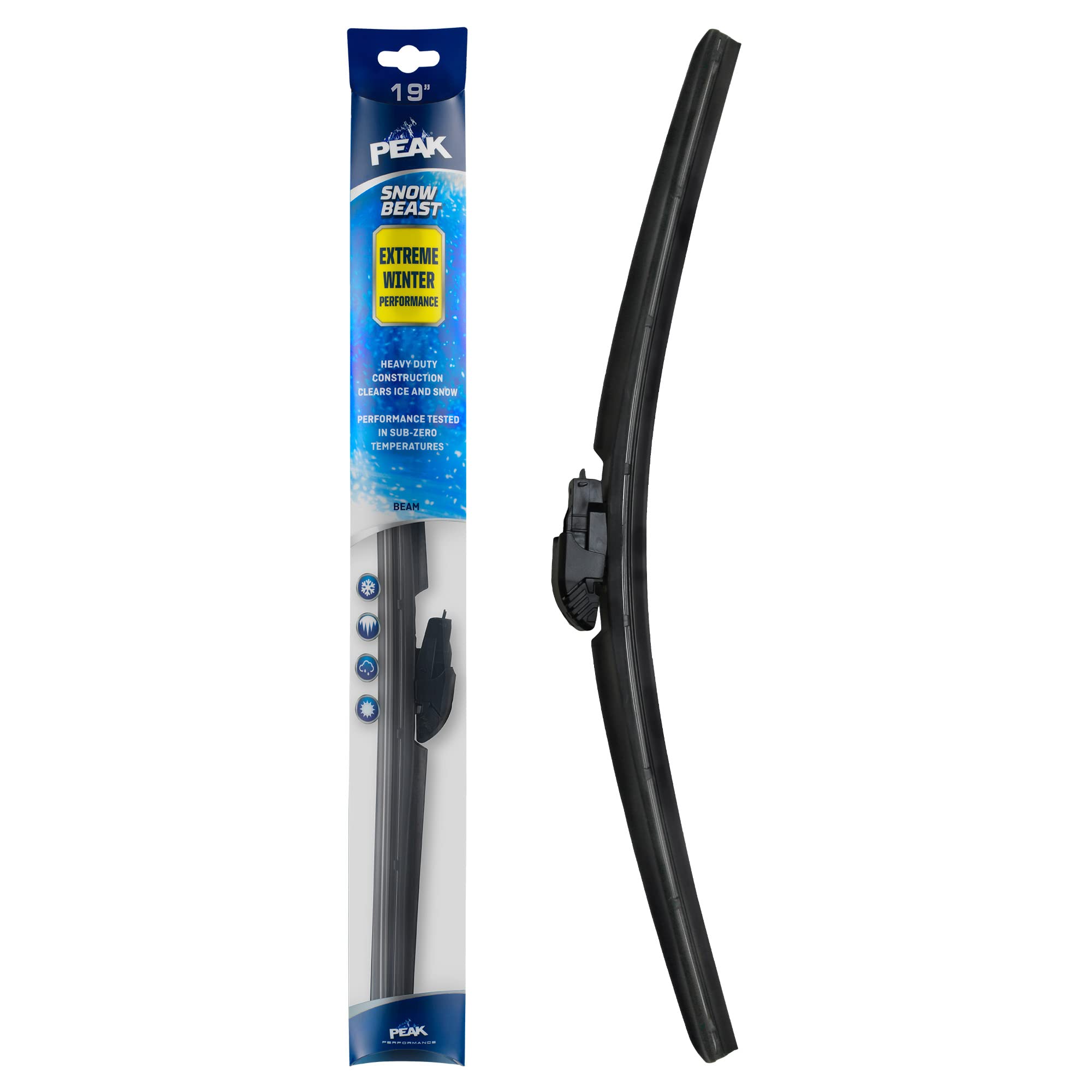 Peak Snow Beast Winter Windshield Wiper Blade, 19-Inch