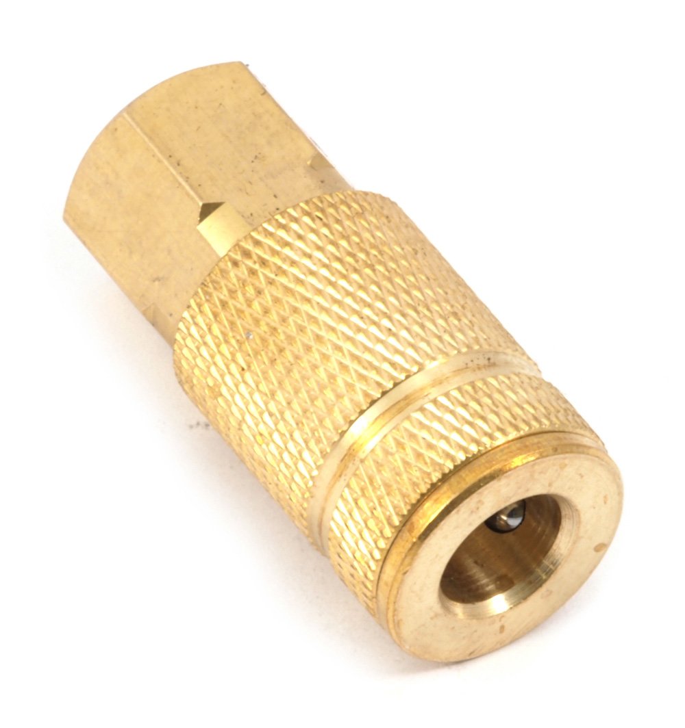 Forney 75318 Air Fitting Coupler, Aro Style, 1/4-Inch-by-1/4-Inch Female NPT