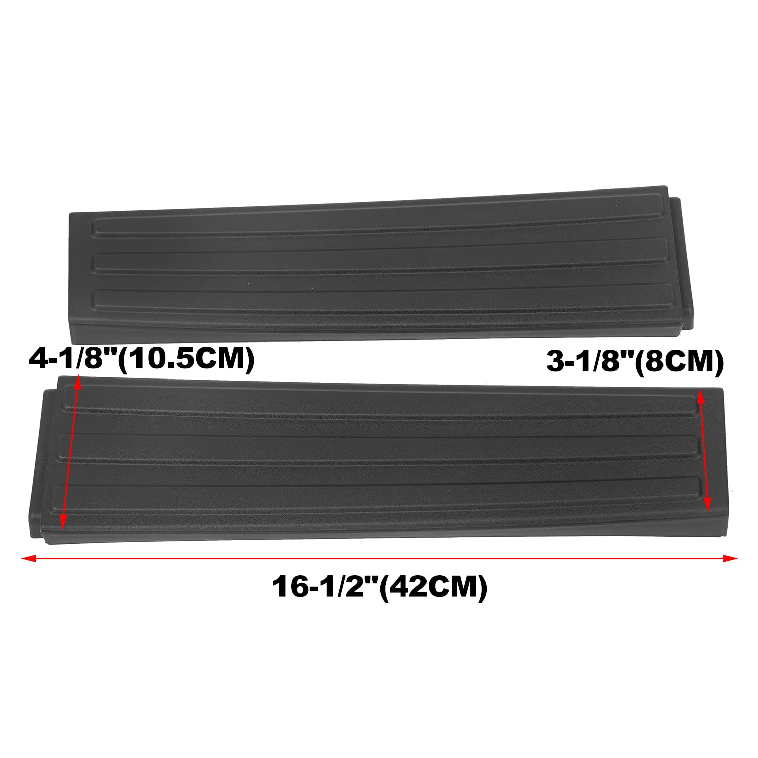 ECOTRIC Flex Step Side Tailgate Molding Covers Compatible with 2009-2014 Ford F150 Replacement for 9L3Z-9941018-AA & 9L3Z-9941019-AA End Cap Trim 2PCS Right & Left Black