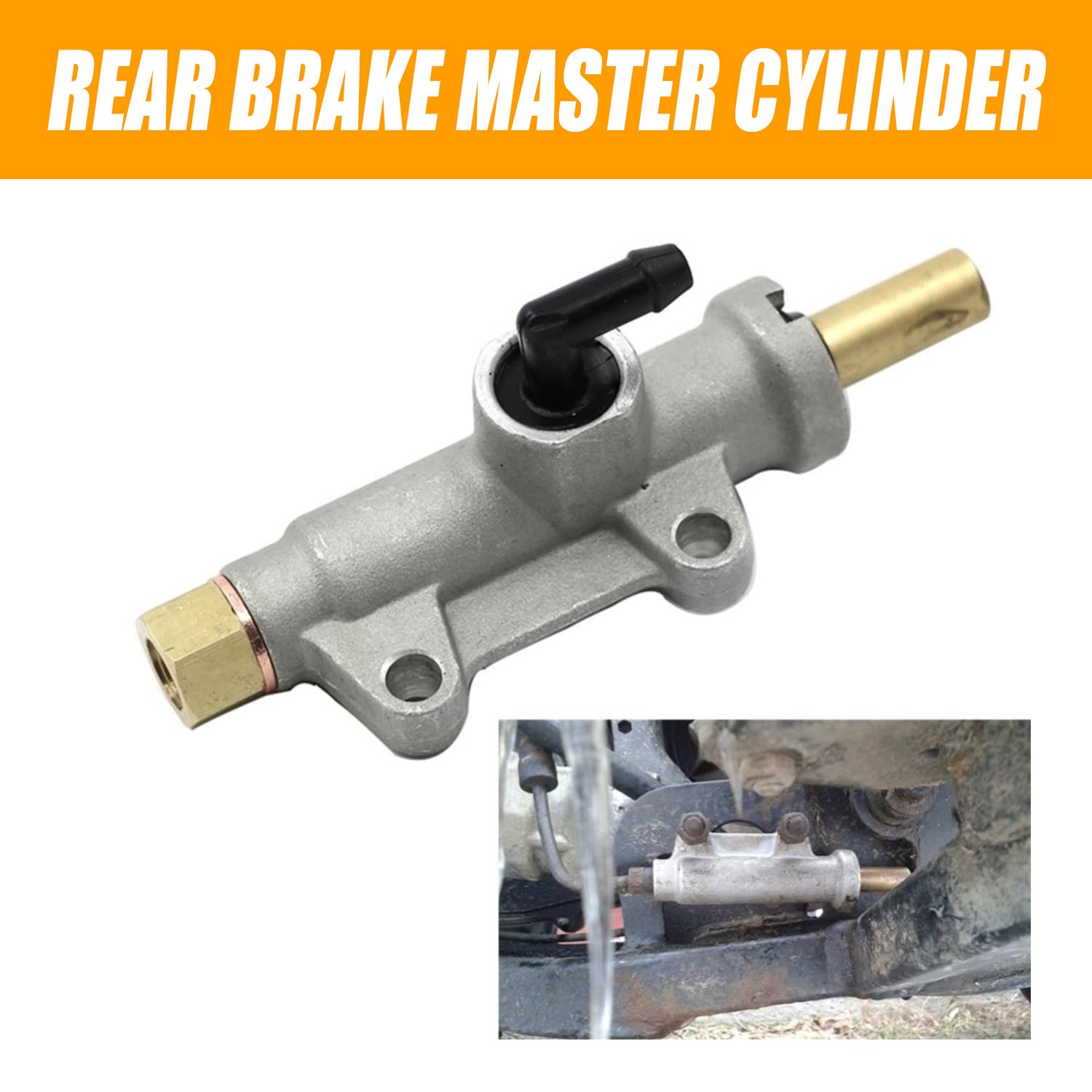 Ransoto Front Left & Rear Brake Master Cylinder Compatible With Polaris Sportsman Magnum Scrambler Trail Blazer Trail Boss 300 325 330 335 400 450 500 550 600 700 800 850 Replace 1910301 1911113