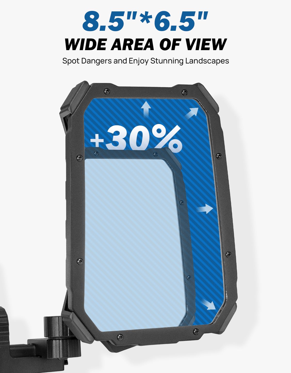 JOYTUTUS Wrangler Mirrors Doors Off or Doors On with Integrated Spot Light Mount Compatible with Wrangler TJ JK & Unlimited 1997