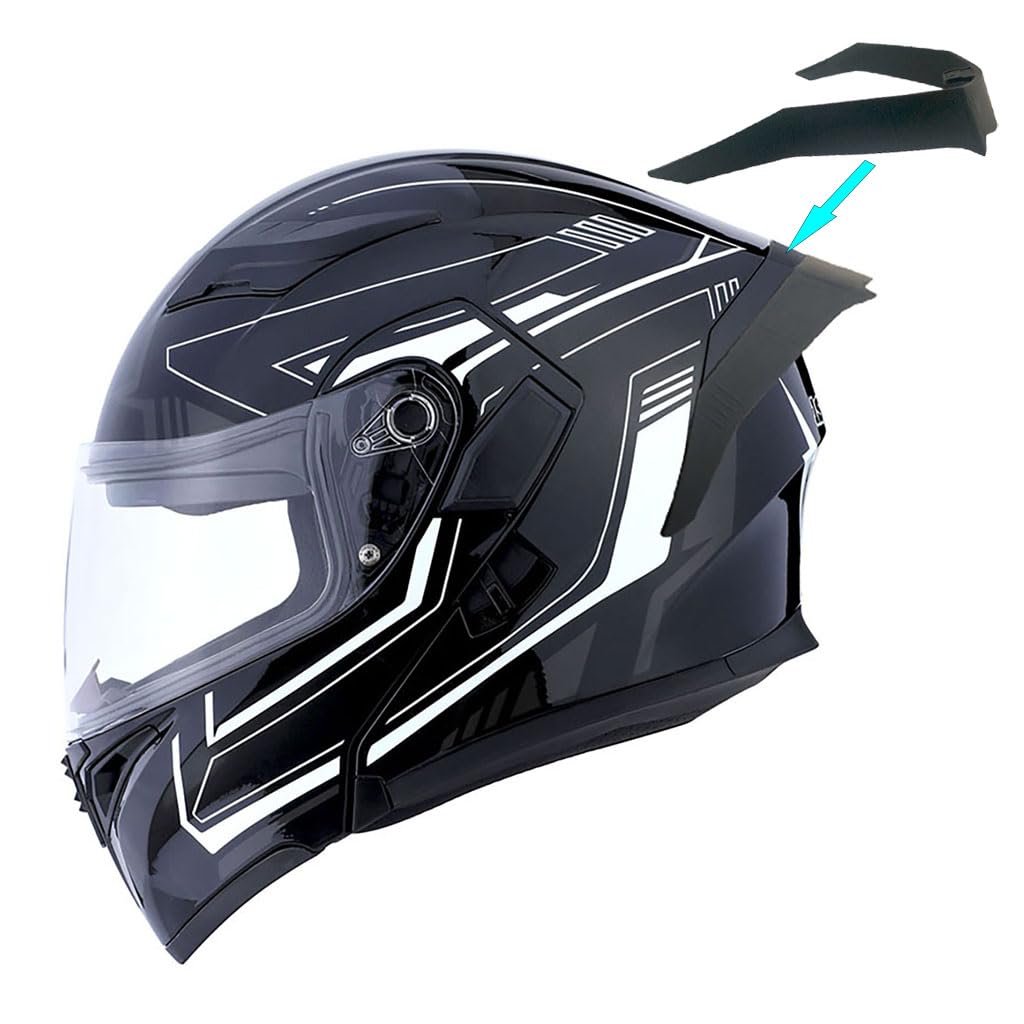 1Storm Motorcycle Modular Full Face Helmet Flip Up Dual Visor Sun Shield: Hb89 Arrow White
