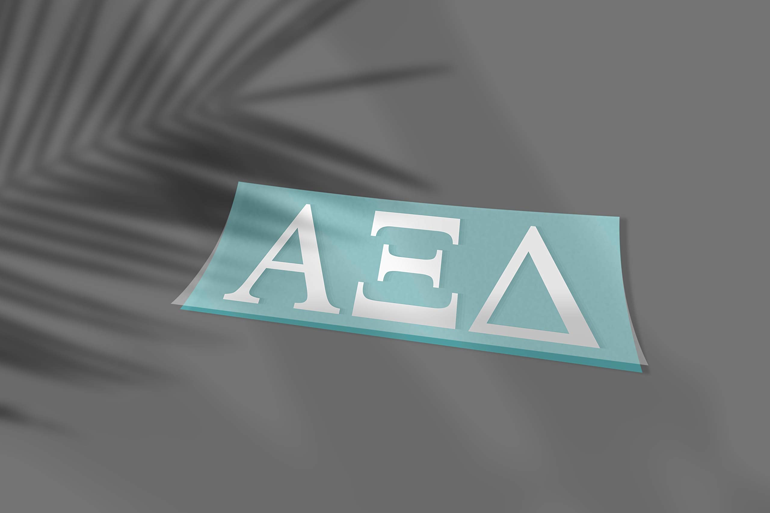 Pro-Graphx Alpha Xi Delta Greek Sorority Sticker Decal, 2.5 Inches Tall, White