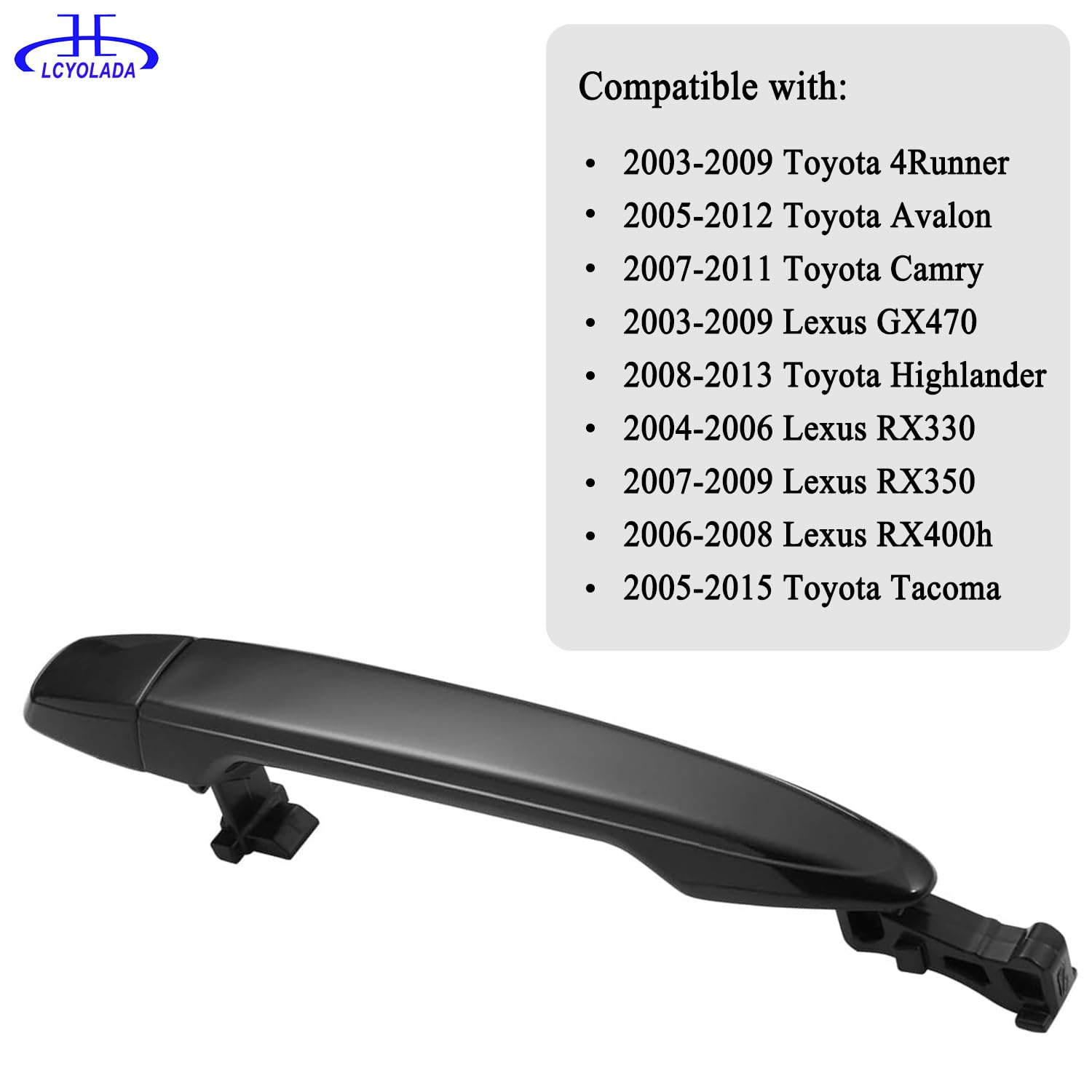Front Passenger Exterior Outer Door Handle For Toyota Camry 2007-2011, For Toyota 4Runner 2003-2009, For 2005-2015 Tacoma, 2005-