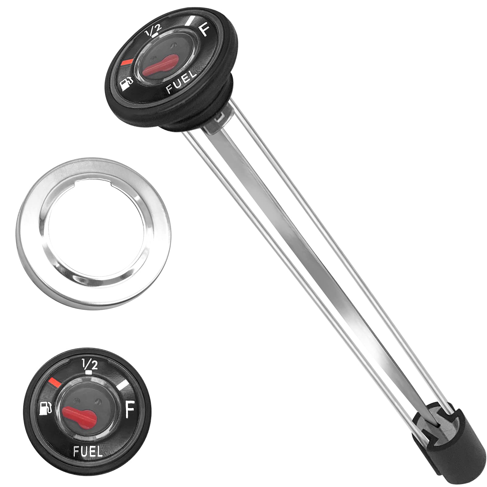 Fuel Gas Tank Level Gauge Meter for Yamaha Big Bear 400 Grizzly 600 Kodiak 400 YFM400 YFM600 (OEM# 4SH-24260-11-00 4SH-24261-00-