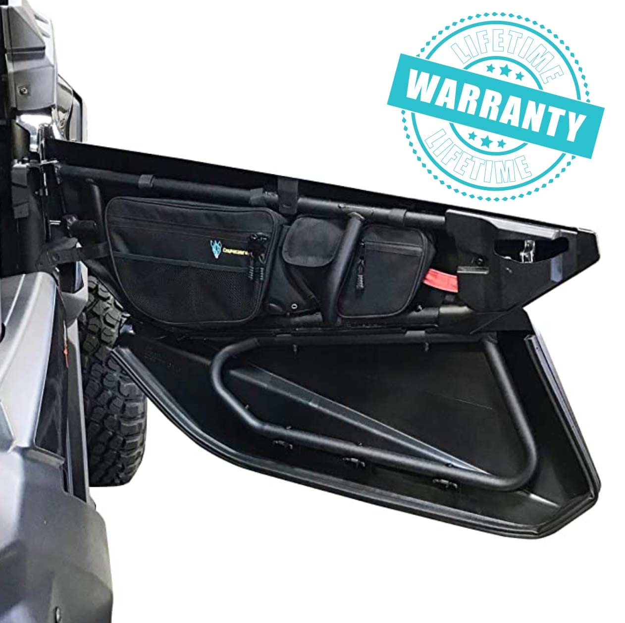 Chupacabra Offroad X3 Front Door Bags - Can Am Maverick X3 MAX Turbo R X DS RS RR XMR XRC 2017 2017-2022 Door Storage Bags (Driver and Passenger Side Door Bags)