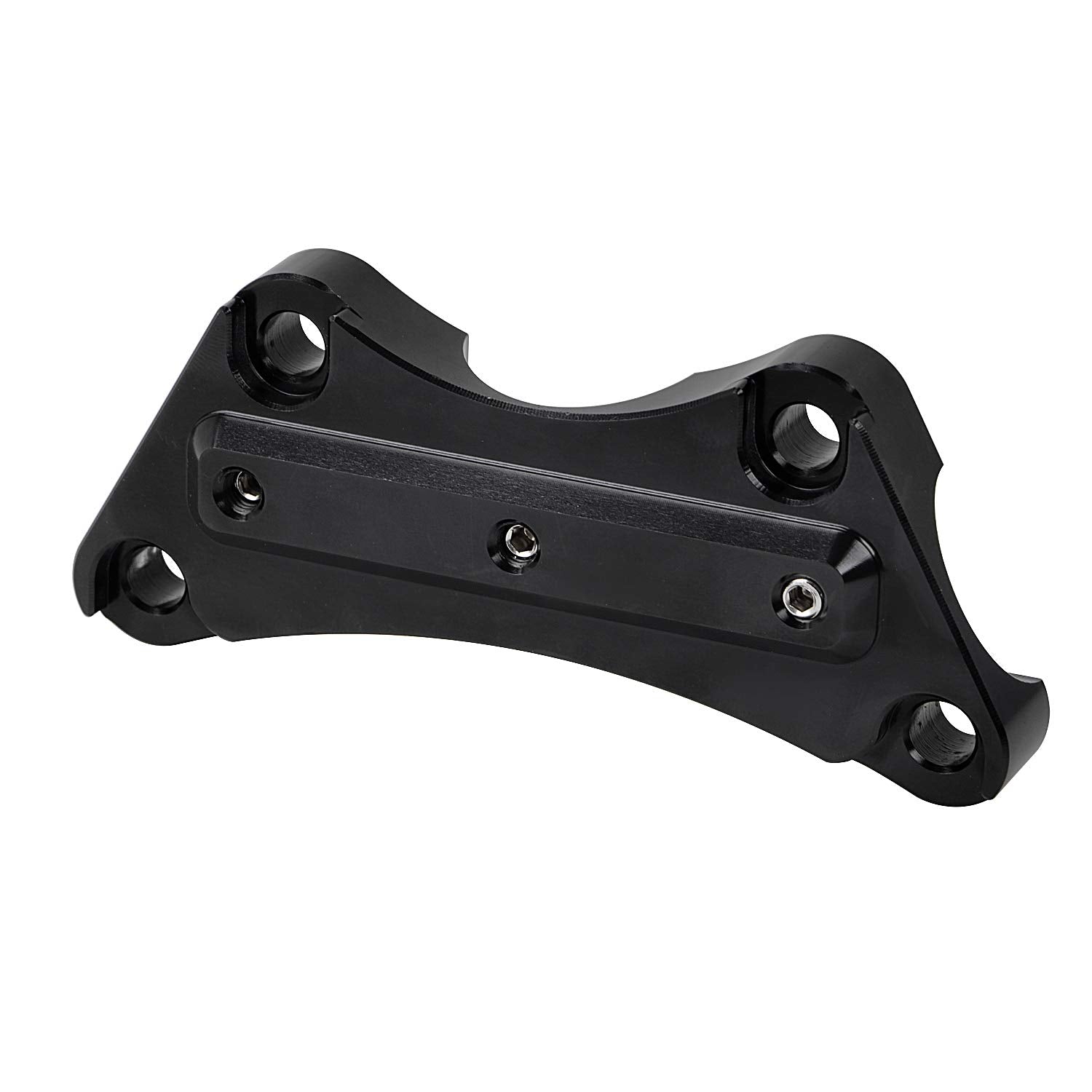 XMMT Black Motorcycle Handlebar Clamp 1 Handlebar Risers Top Clamp for Harley Touring Models 1997-2023