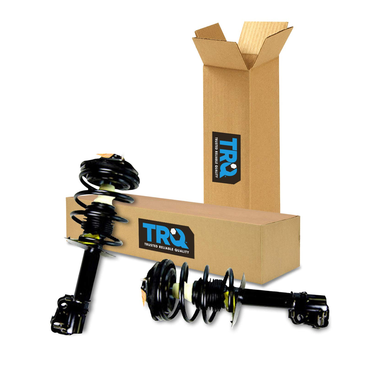 Trq Front Strut & Coil Spring Assembly Set Driver & Passenger Sides Compatible With 95-99 Dodge Neon Plymouth