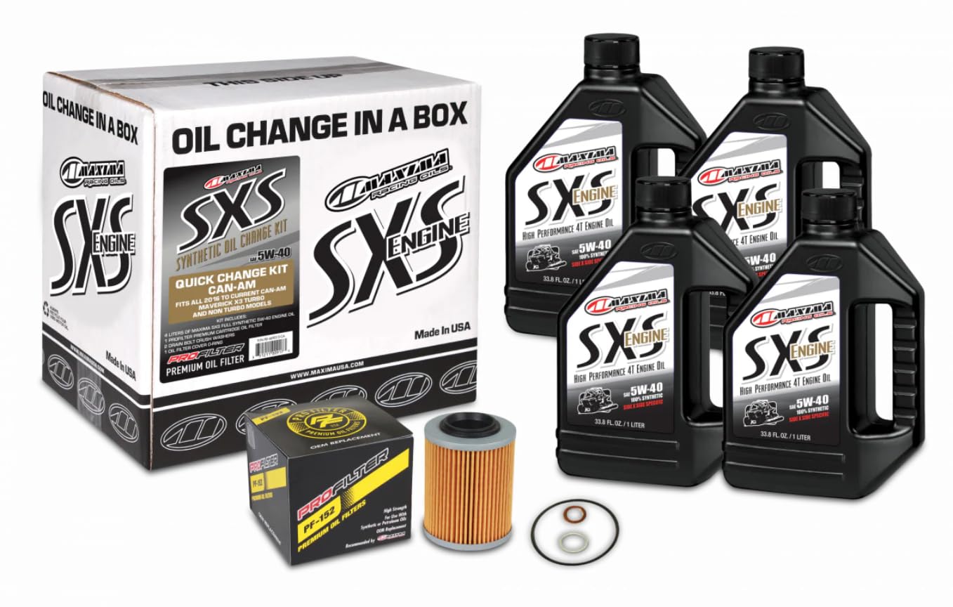 SxS Quick Change Kit 5W-50 Synthetic w/Black Filter