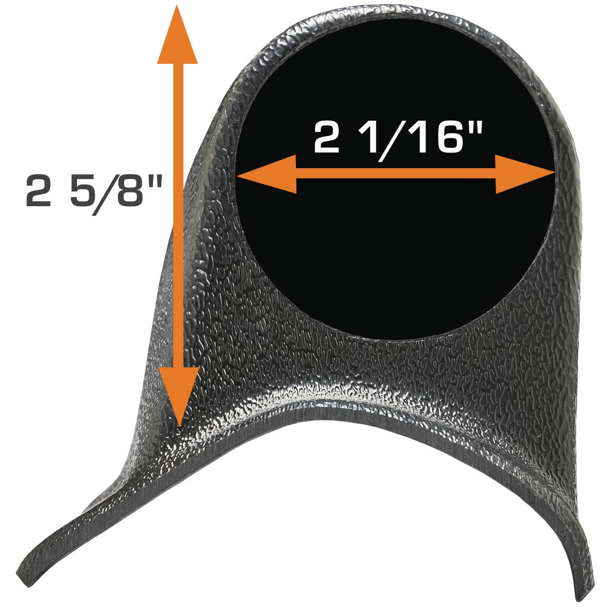 GlowShift Black Triple Pillar Gauge Pod - ABS for 3x 2-1/16" Gauges - Model GS-U3
