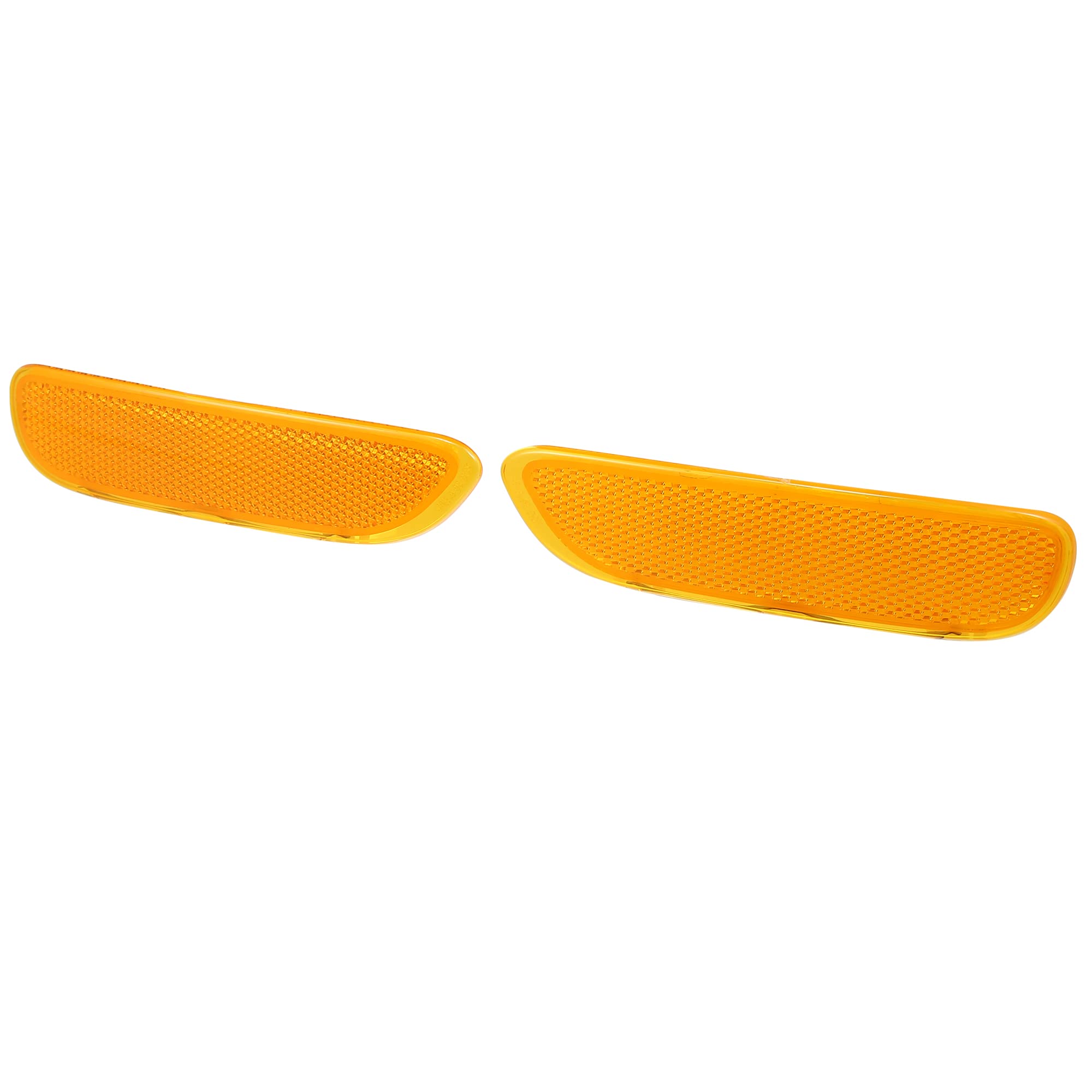 X AUTOHAUX Pair Front Bumper Reflector Side Marker for BMW 325Ci 330Ci 2001-2003 323Ci 2000 63148383011 63148383012 Replace Ambe