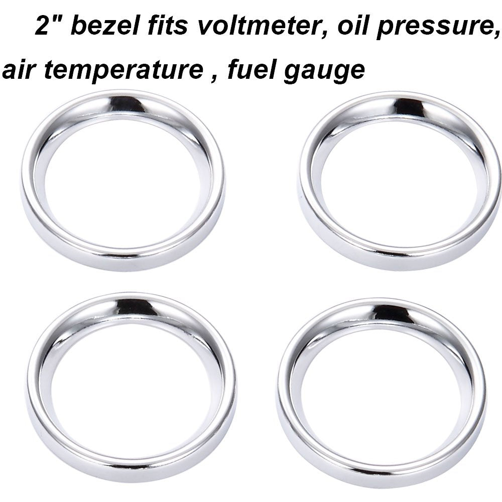 9 Pcs Stereo Accent Speedometer Speaker Trim Loop Set Compatible For Harley Davidson Electra Street Glide Ultra Classic Models 1