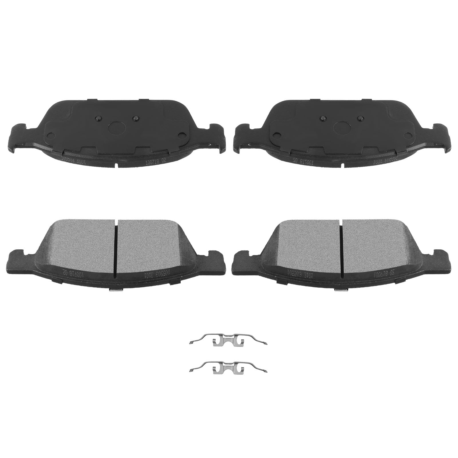 Automuto 4Pcs Front Semi-Metallic Disc Brake Pads Set D1645 For Ford Escape 2013-2019, Focus 2013-2018, Transit Connect 2014-201