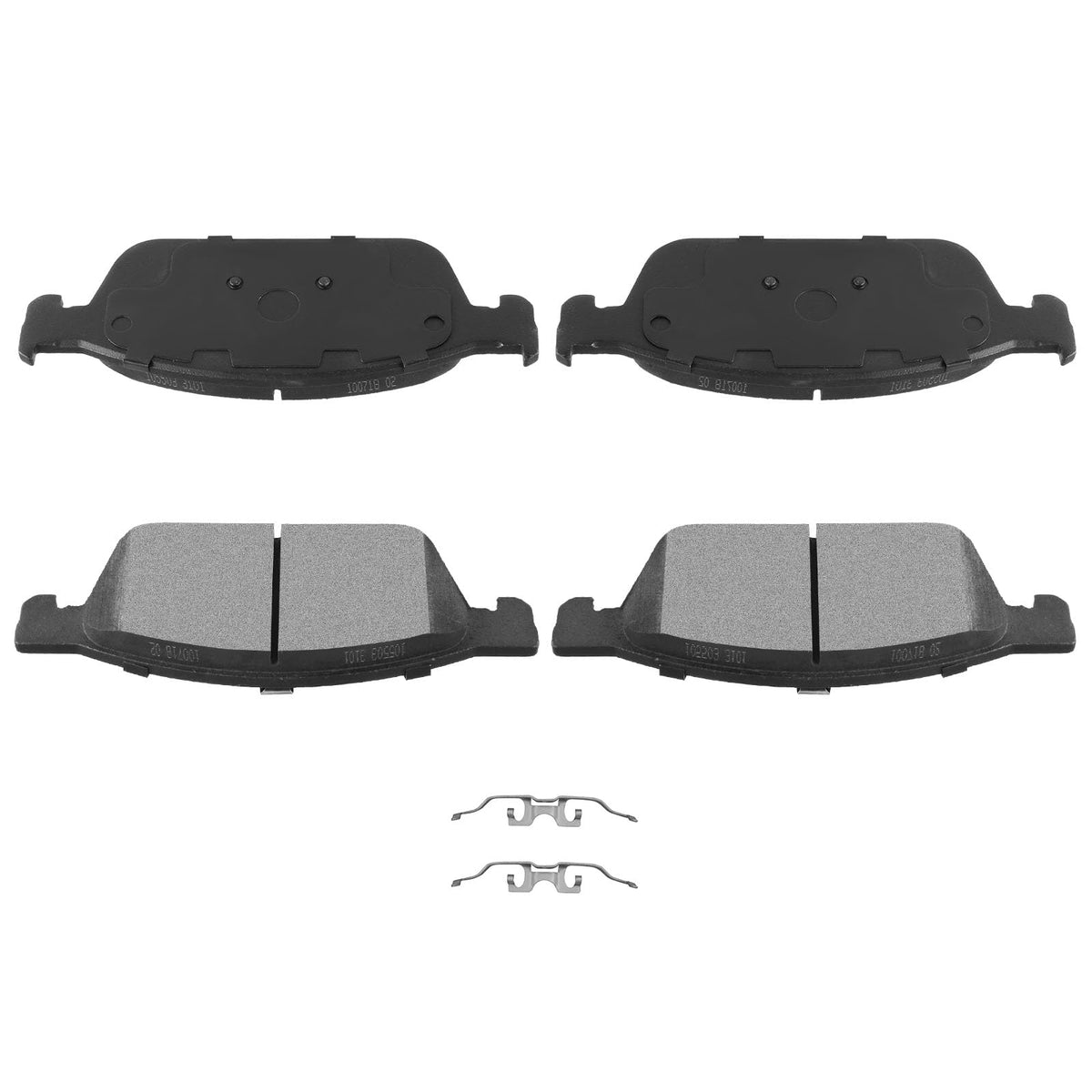 Automuto 4Pcs Front Semi-Metallic Disc Brake Pads Set D1645 For Ford Escape 2013-2019, Focus 2013-2018, Transit Connect 2014-201