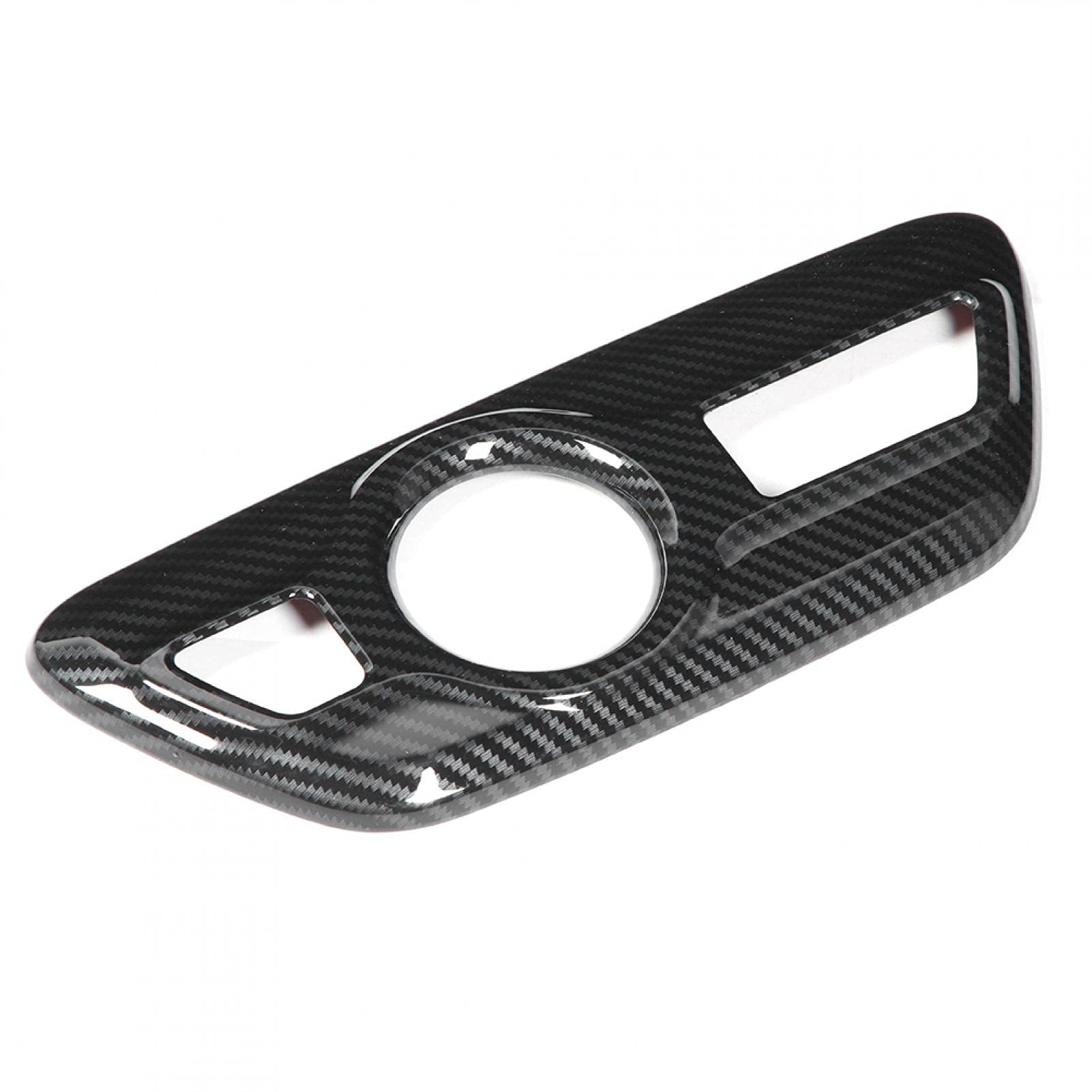 Qiilu Gear Shift Panel Trim, Gear Shift Panel Trim Carbon Fiber Gear Shift Panel Cover Trim Fits For Hatchback 2019-2020 Abs Carbon Fiber