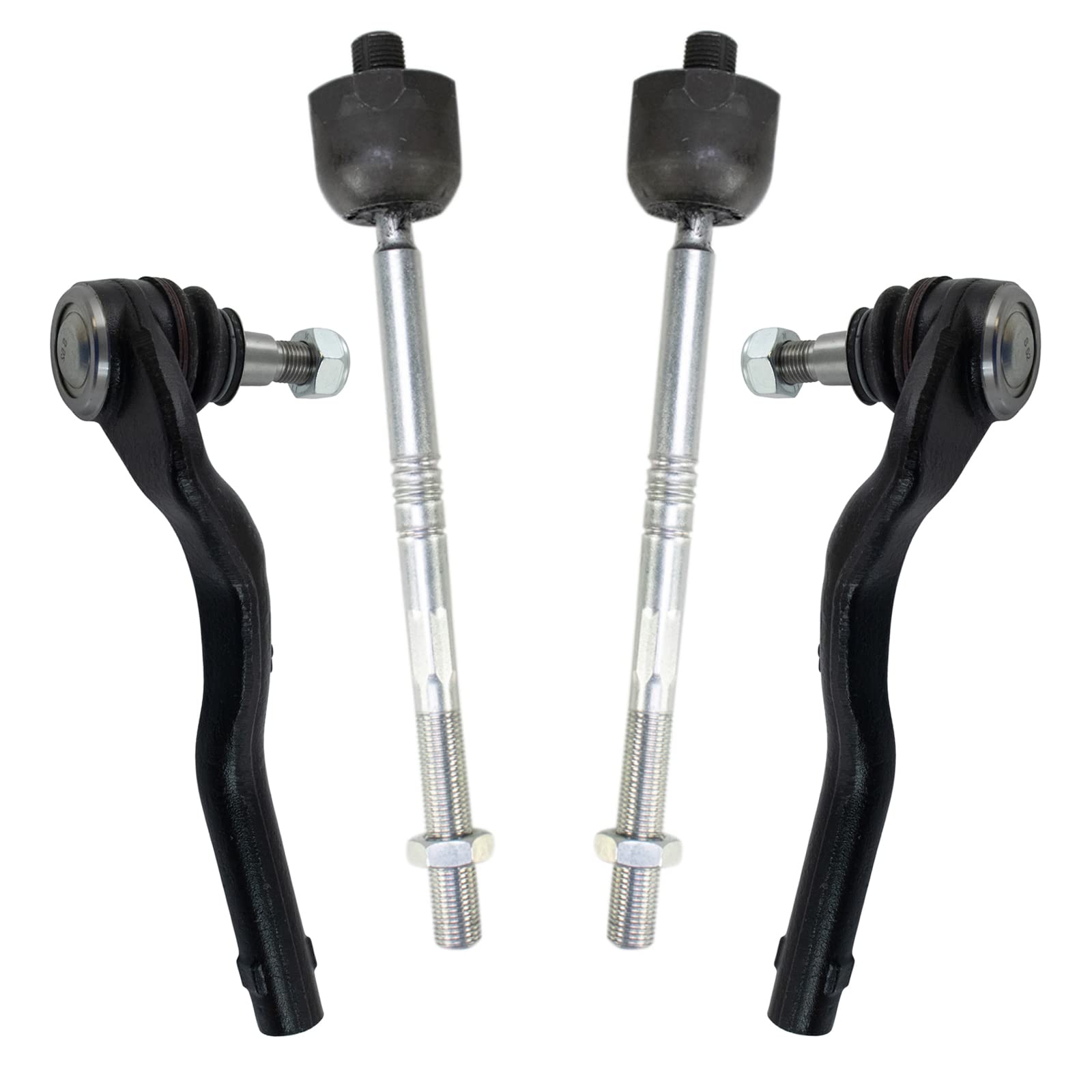 Trq Front Tie Rod Set Compatible With 2009-2014 Mercedes-Benz Cl550 2012-2013 S350 2007-2013 S550