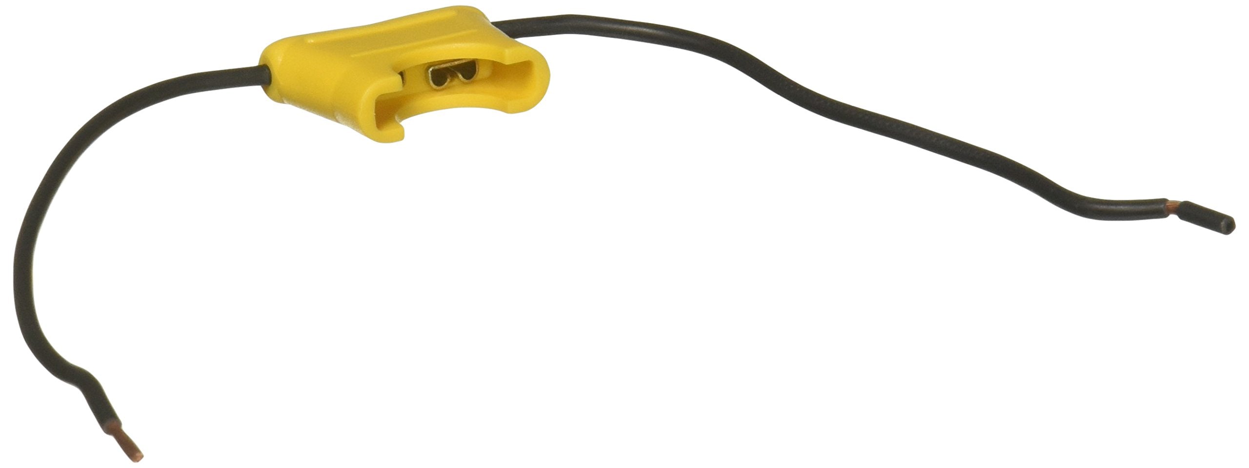 Bussmann Bp/Hhk-Rp Black 20 Amp Universal Glass Tube Fuse Holder With Twist Lock And #14 Lead Wire, 1 Pack