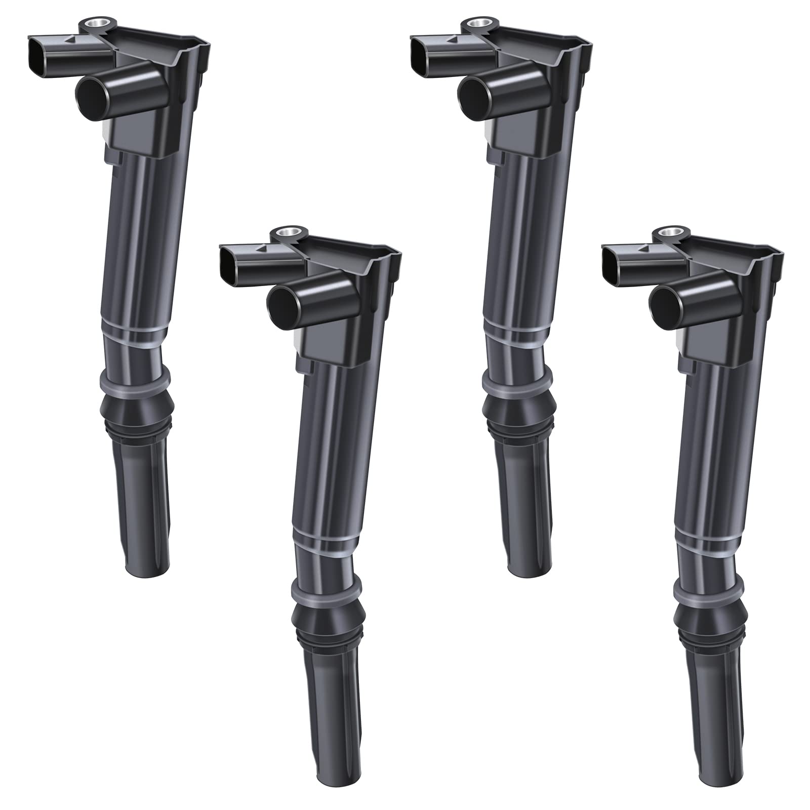 MAS Set of 8 Ignition Coils Pack & Wires Set Compatible with Ford F150 F250 F350 E350 Super Duty Lobo 6.2L V8 Replacement for UF