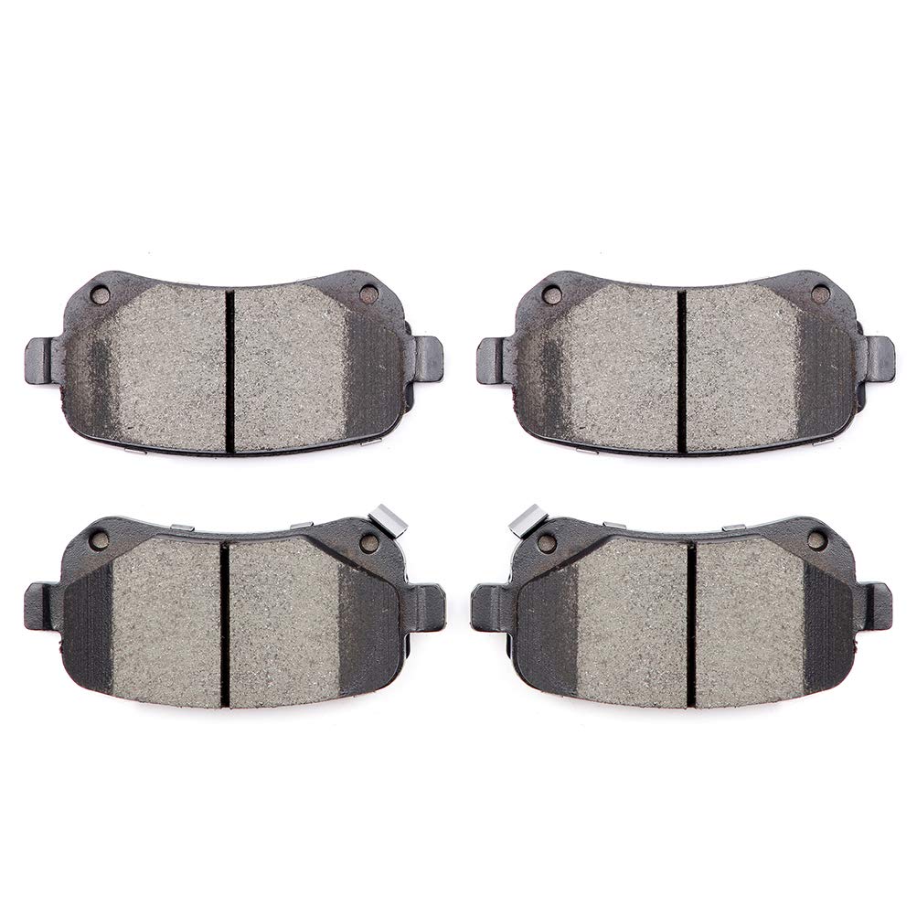 Cciyu D1326 Rear Ceramic Brake Pads Kits 4Pcs Fit For Chrysler Town & Country,For Dodge Grand Caravan,Journey, For Ford Freestar