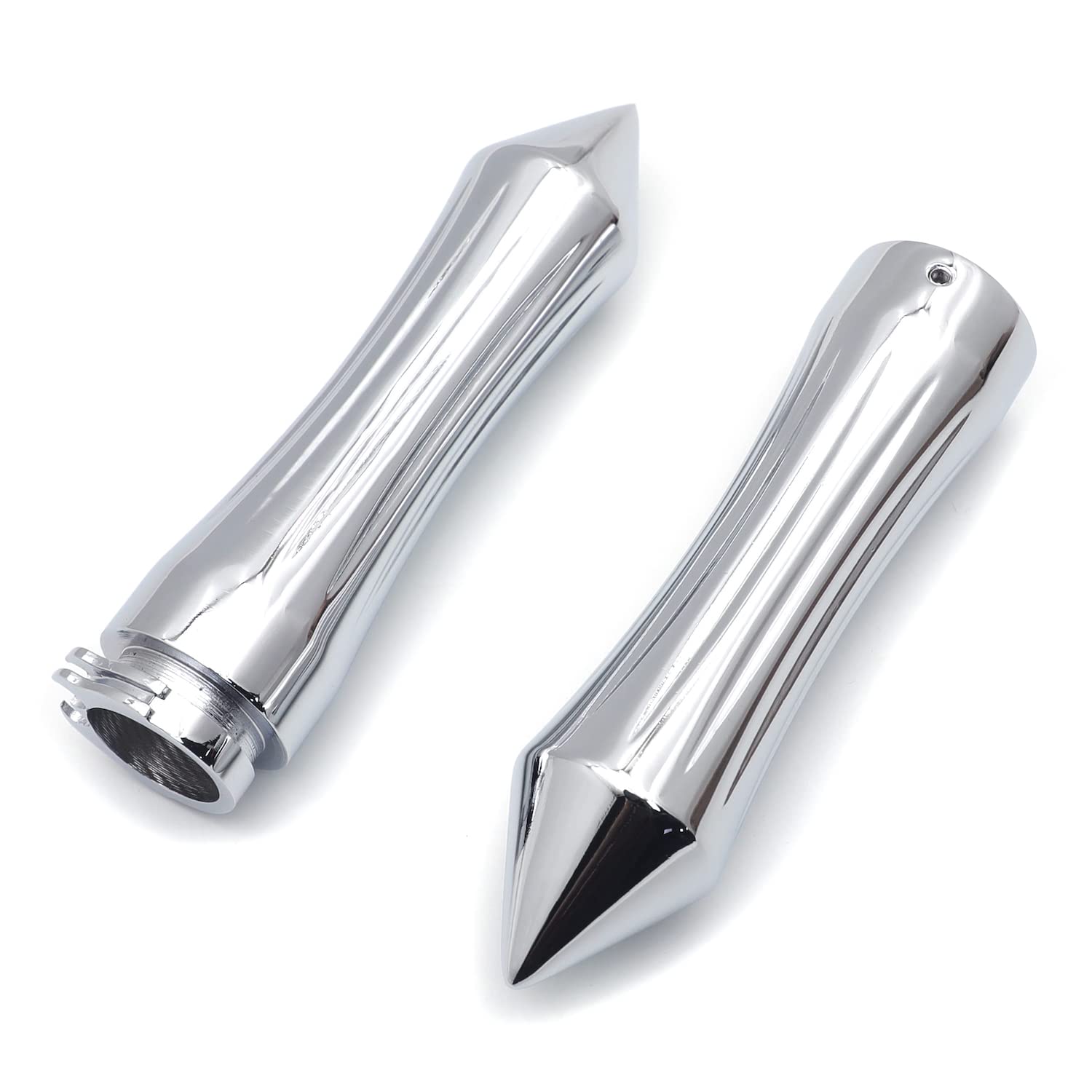Httmt Trhb101-1''- Motorcycle Chrome Handle Grips 1' 25Mm Compatible With Harley Road King/Ultra/Touring/Vtx 1800/ Yamaha Road Star