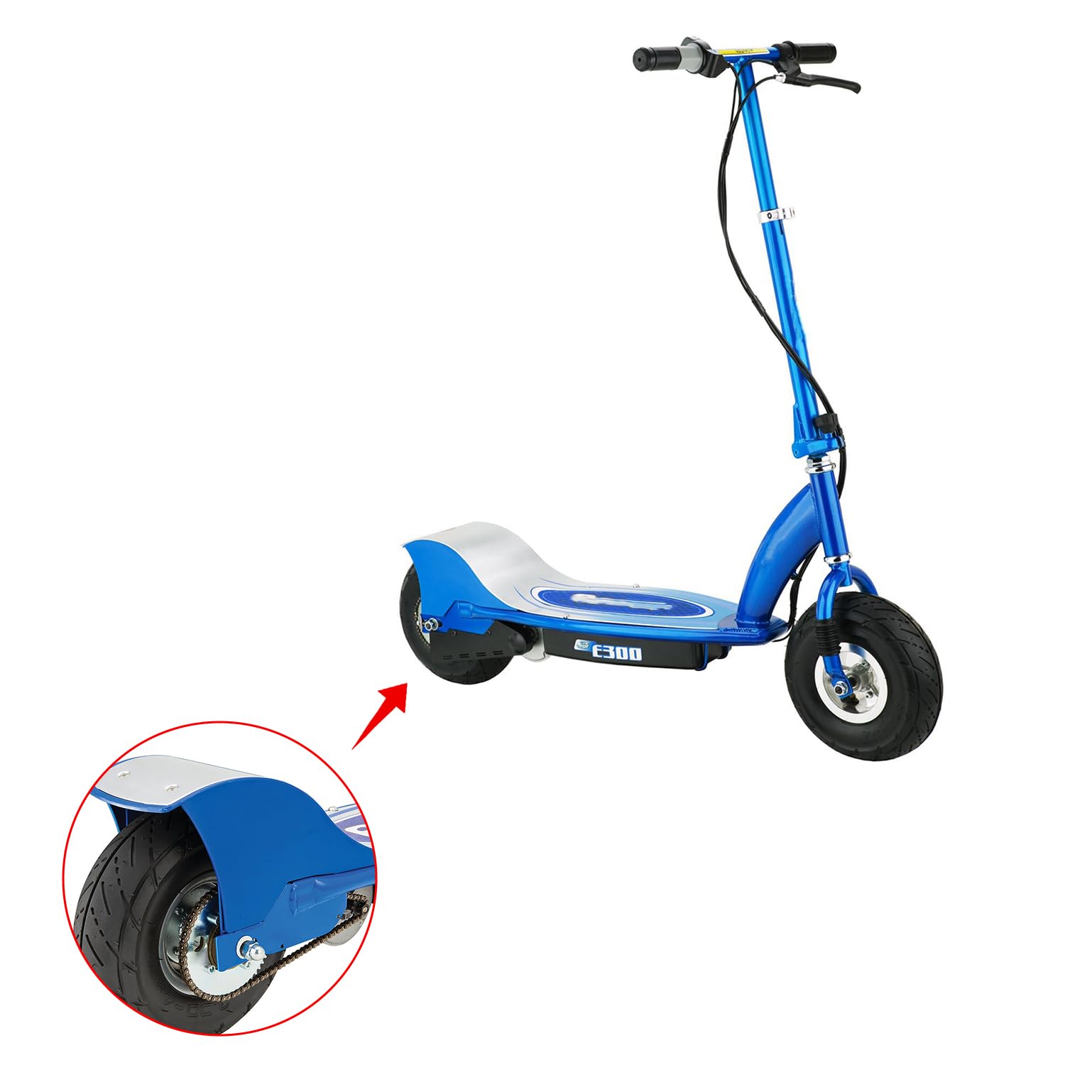 KAMIER #25 Roller Chain 96 Links with 5pcs Master Links Heavy Duty for Razor E300 E325 E300S Kids Electric Scooter PR200 Pocket