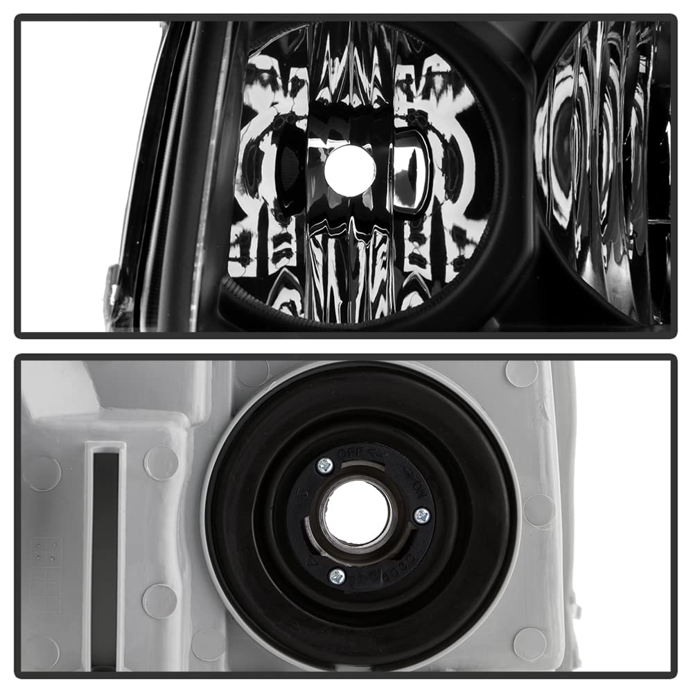 Acanii - For Black 2003 2004 2005 Toyota 4Runner 4-Runner Headlights Headlamps Driver + Passenger Side