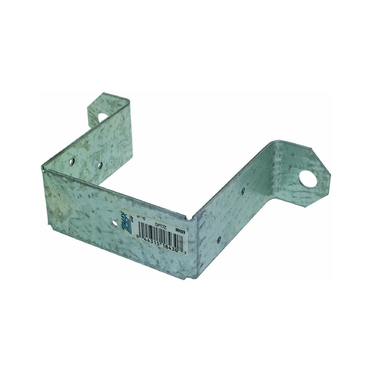 Simpson Strong-Tie ZMax 6.31 in. H x 3-1/2 in. W x 3-1/2 in. H x 1.5 in. W 14 Ga. Deck Post Tie Steel