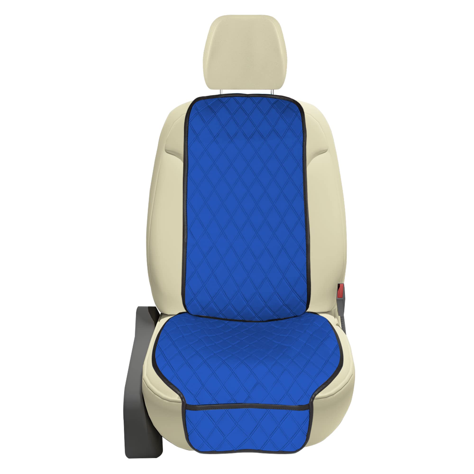 Fh Group Car Seat Cushion Front Set Blue Neosupreme Automotive Seat Cushions - Universal Fit, Car Seat Cushion With Front Pocket